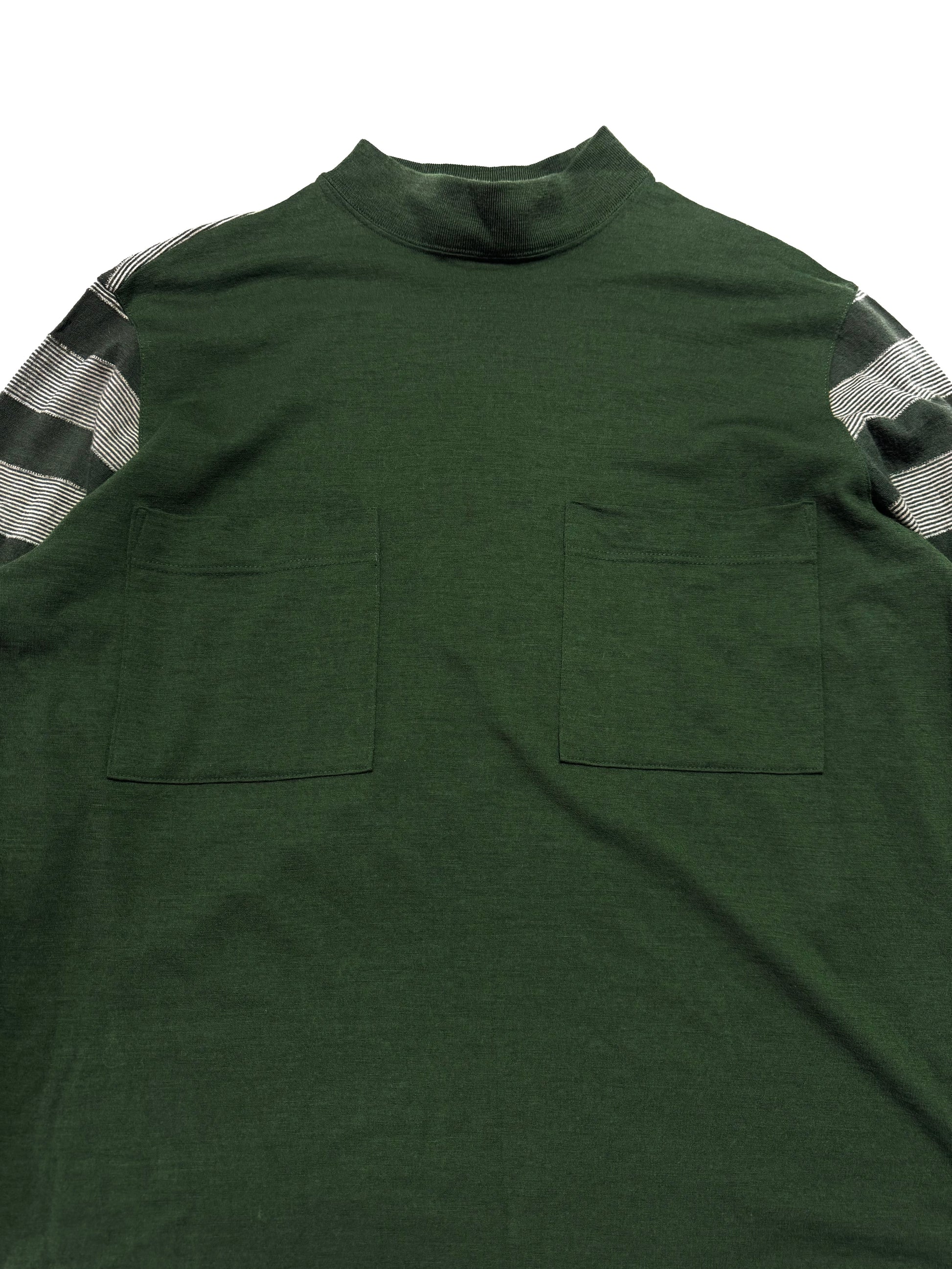 Issey Miyake Hai Sport Green Wool Long Sleeve