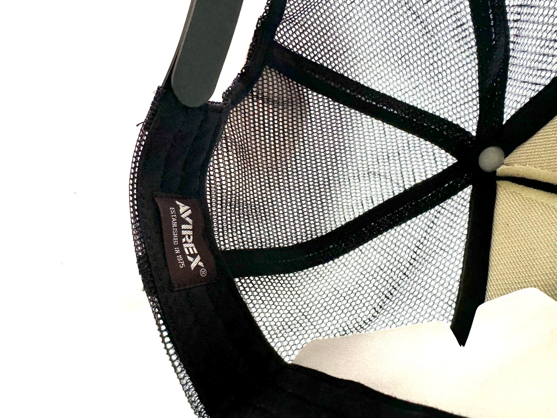 Avirex Black Trucker Hat