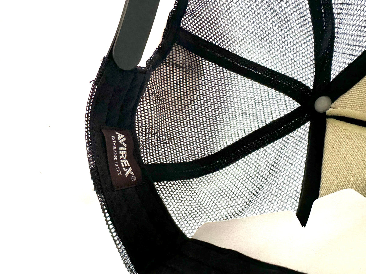 Avirex Black Trucker Hat