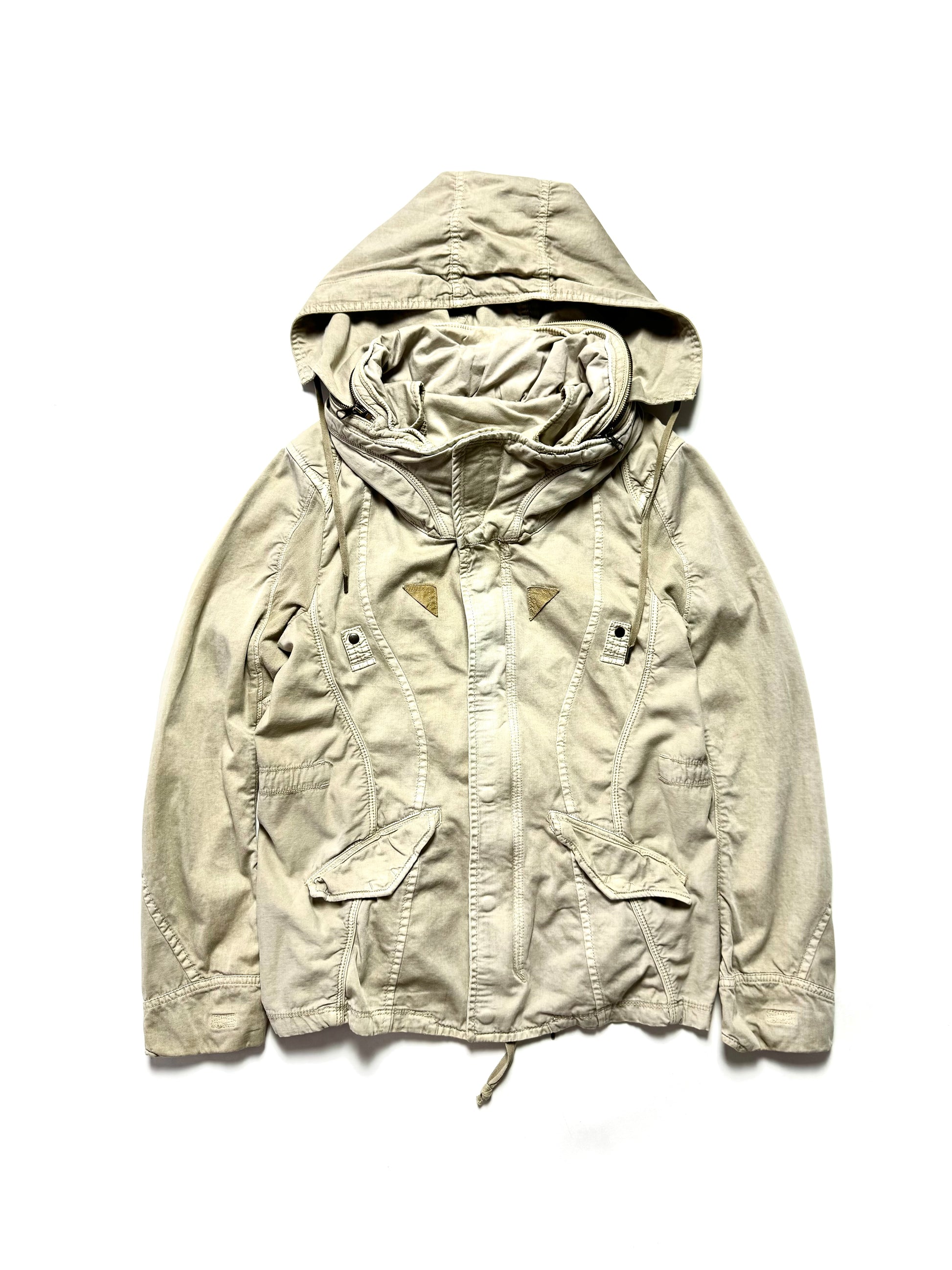 G.O.A Dune Desert Linen Military Jacket 2000s
