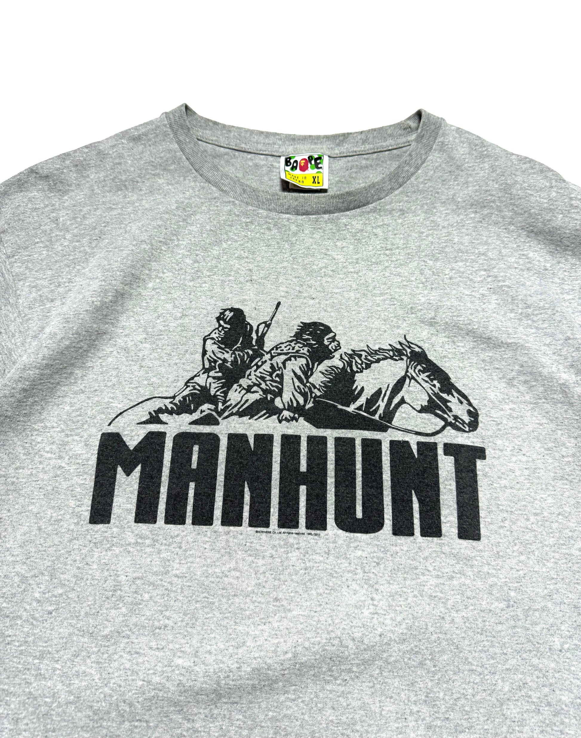 BAPE Manhunt Grey Tee 2009