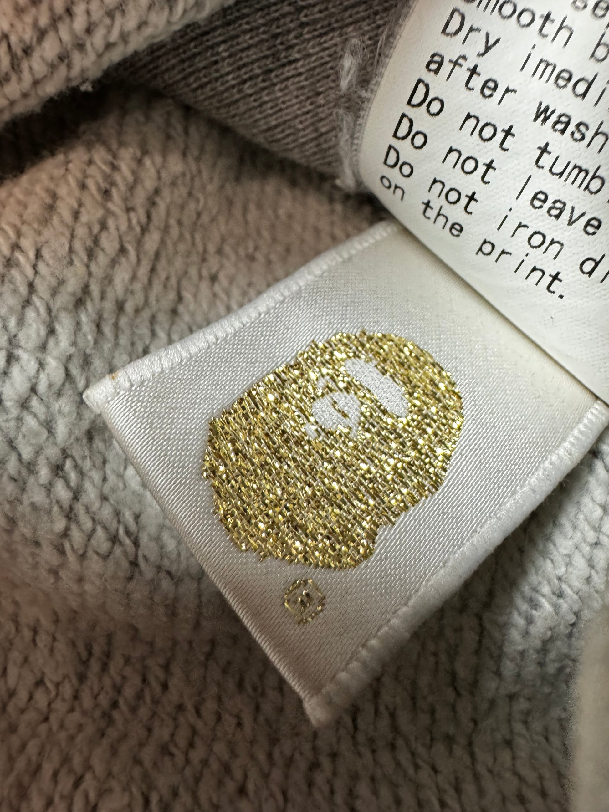 BAPE Baby Milo Plaid Gray Crewneck 2000s