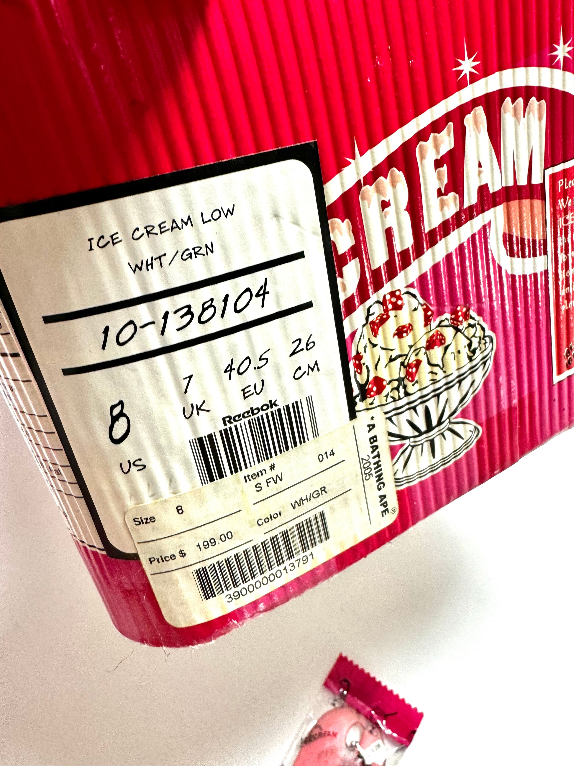 Billionaire Boys Club x Ice Cream Dice Limited Low Top Sneaker