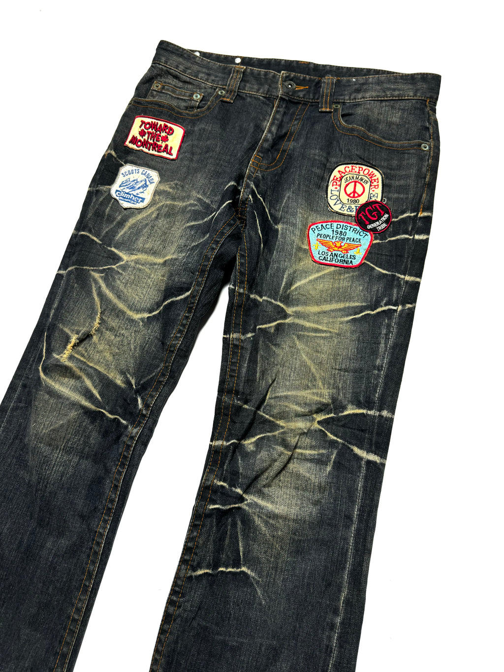 Semantic Design Acid Washed Patch Jean 2000s