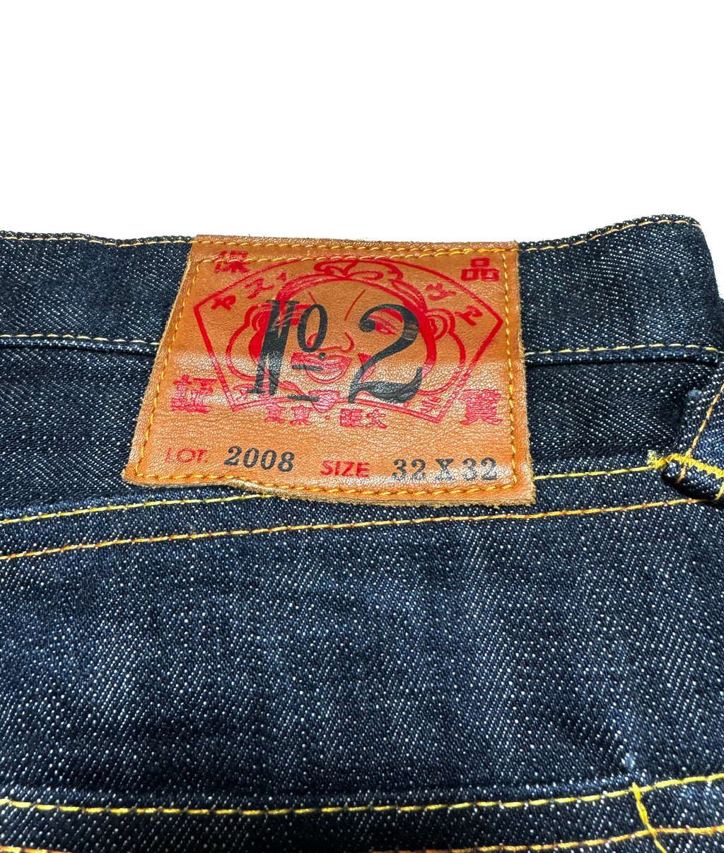 Evisu No.2 Seagull Pocket Remade Wide Indigo Jean