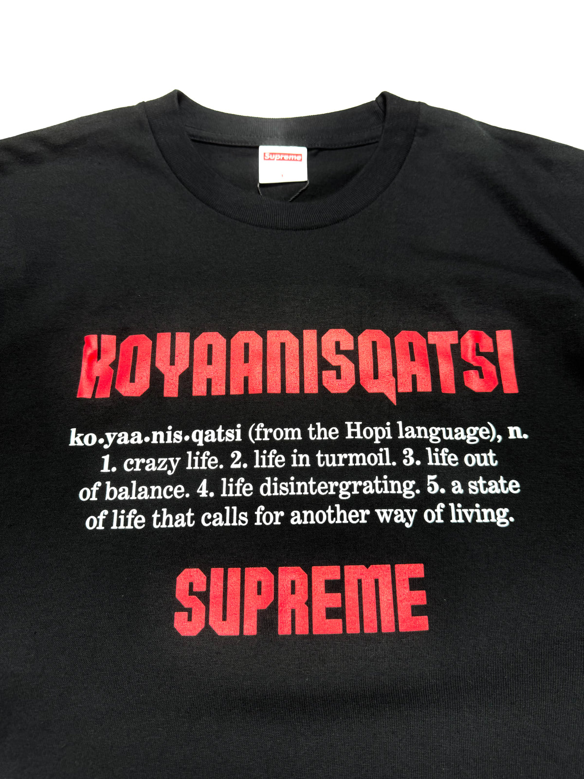 Supreme  ROYAANISOATSI Black Tee