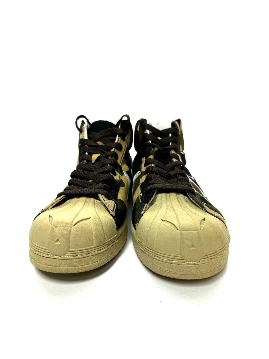 BAPE 2000s Camo Leather Skullsta High Top