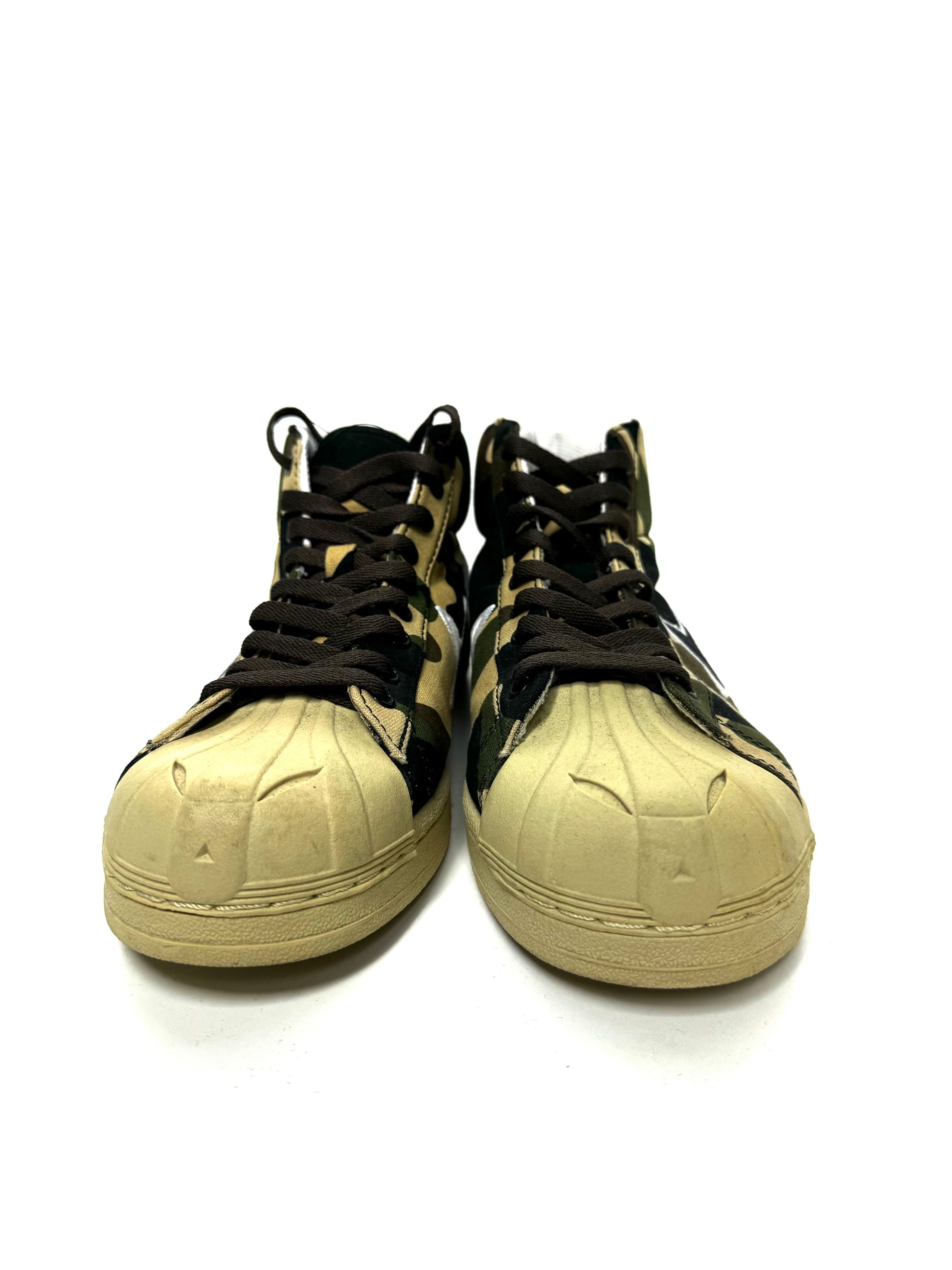 BAPE 2000s Camo Leather Skullsta High Top