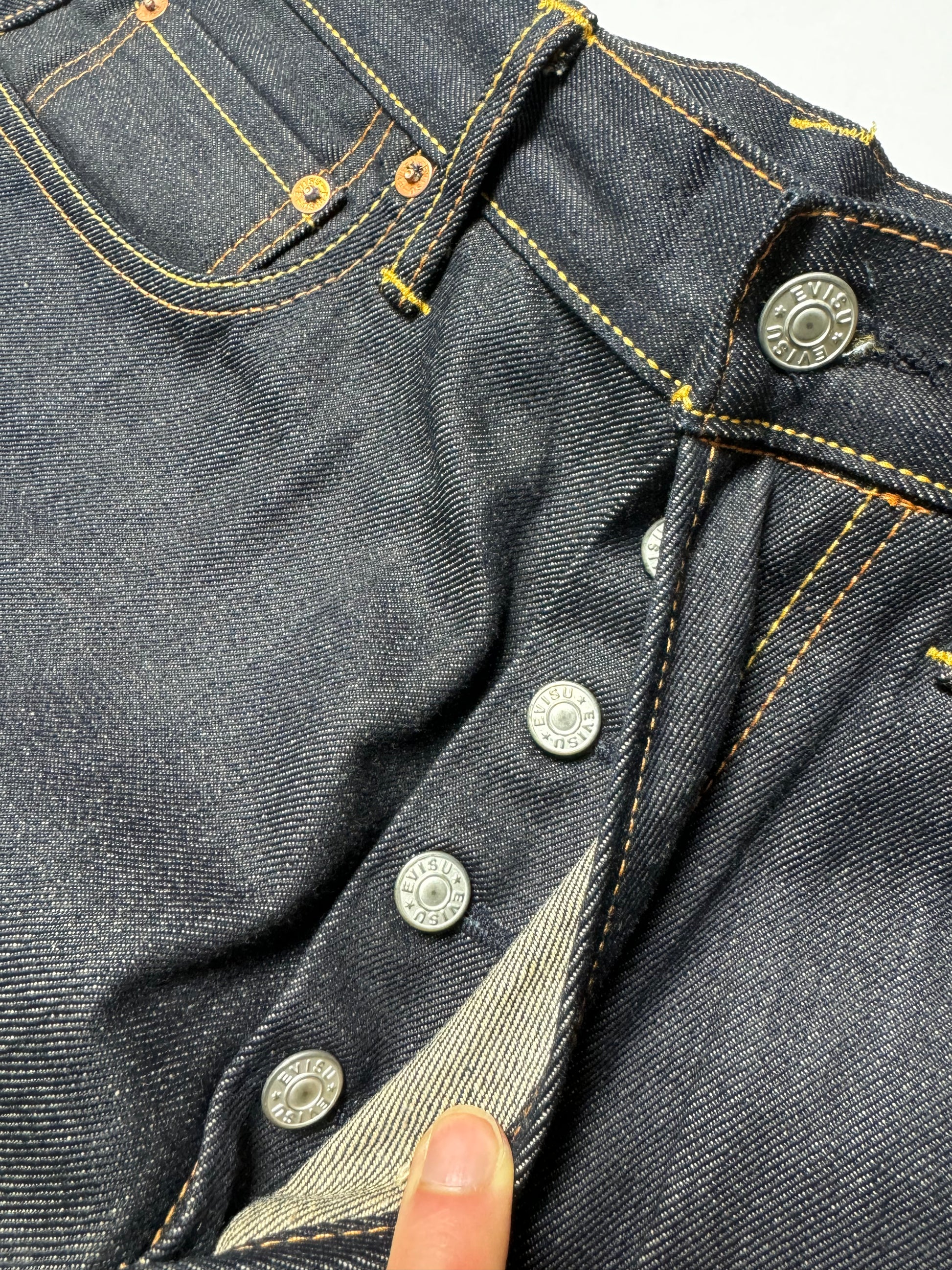 Evisu Remake Blue Daicock Raw Denim Jean
