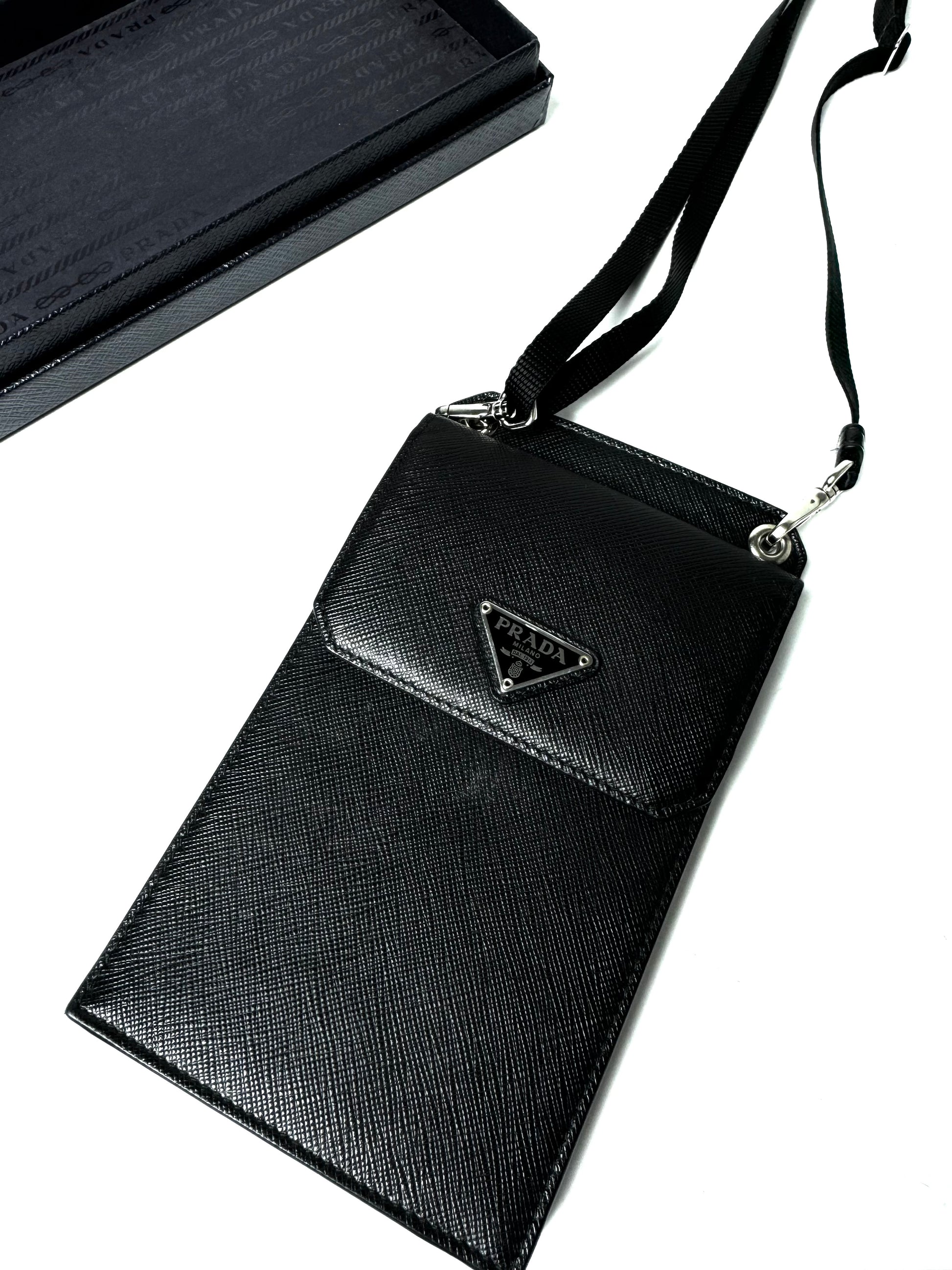 Prada Saffiano and Re-Nylon Leather Side Bag