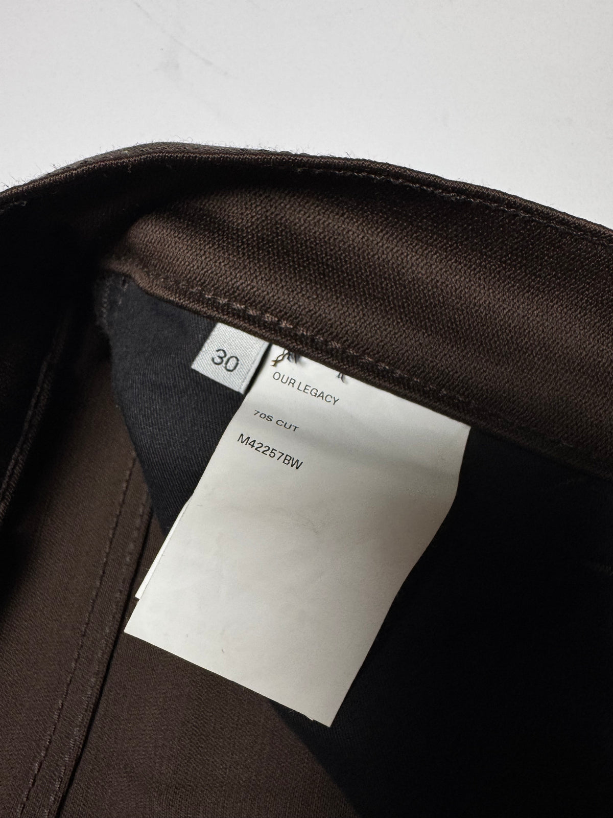 Our Legacy Brown 70s Cut Pant