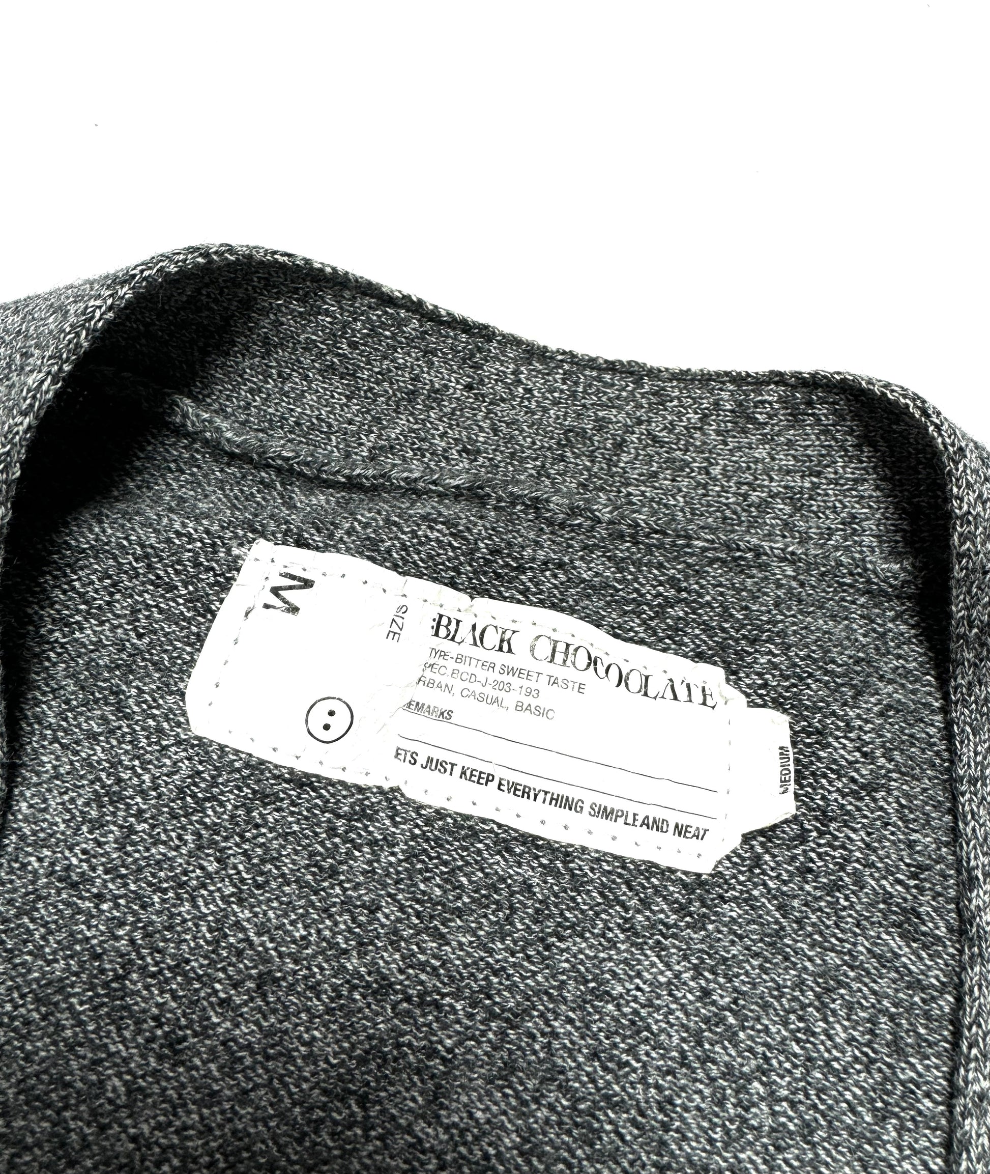 Black Chocolate Grey Union Jack Flag Cardigan