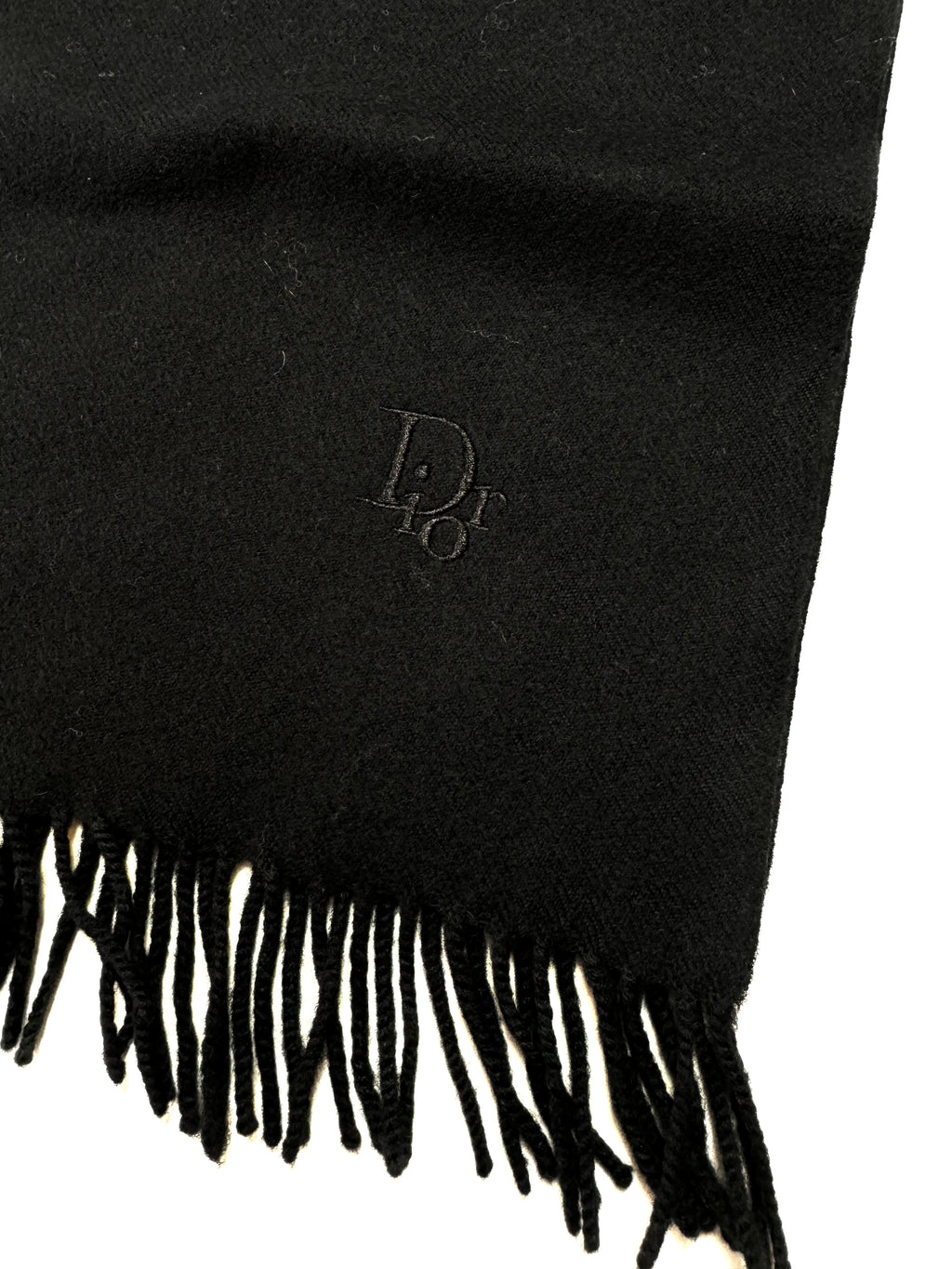 Christian Dior Vintage Black Scarf