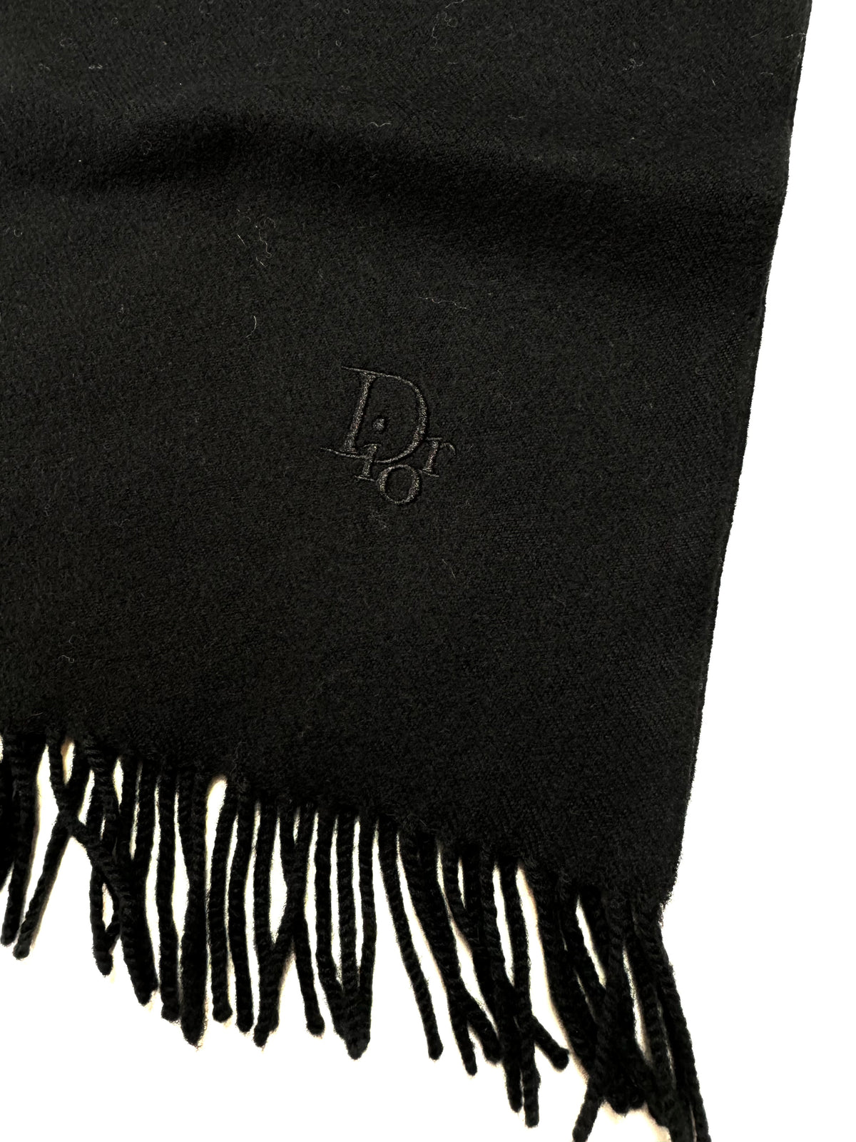Christian Dior Vintage Black Scarf