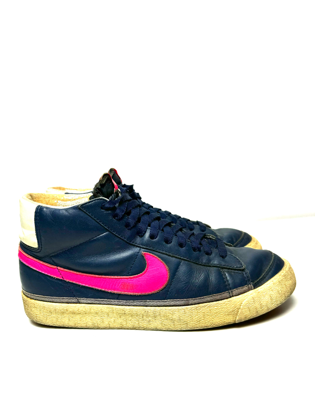 Nike BLAZER MID x STUSSY MIDNIGHT NAVY / TURBO PINK 2002
