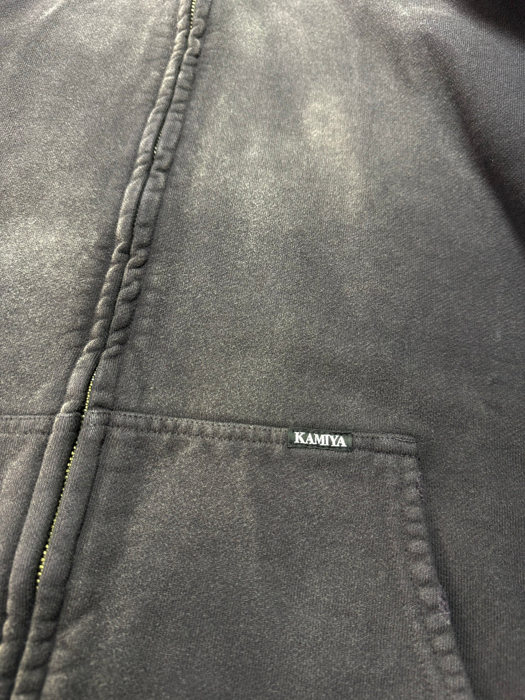 Kamiya Blue Flame Baggy Zip Hoodie