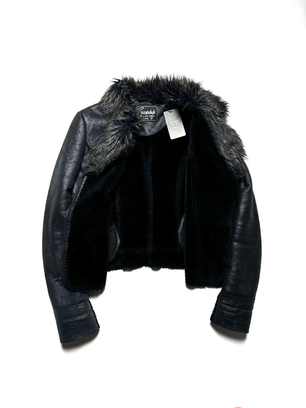 Guess USA Fur Coat Jacket 2000s