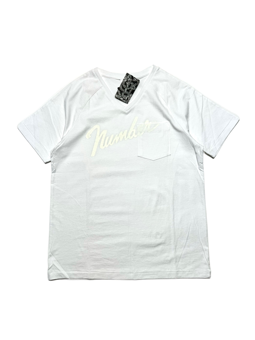Number Nine Spellout White Tee