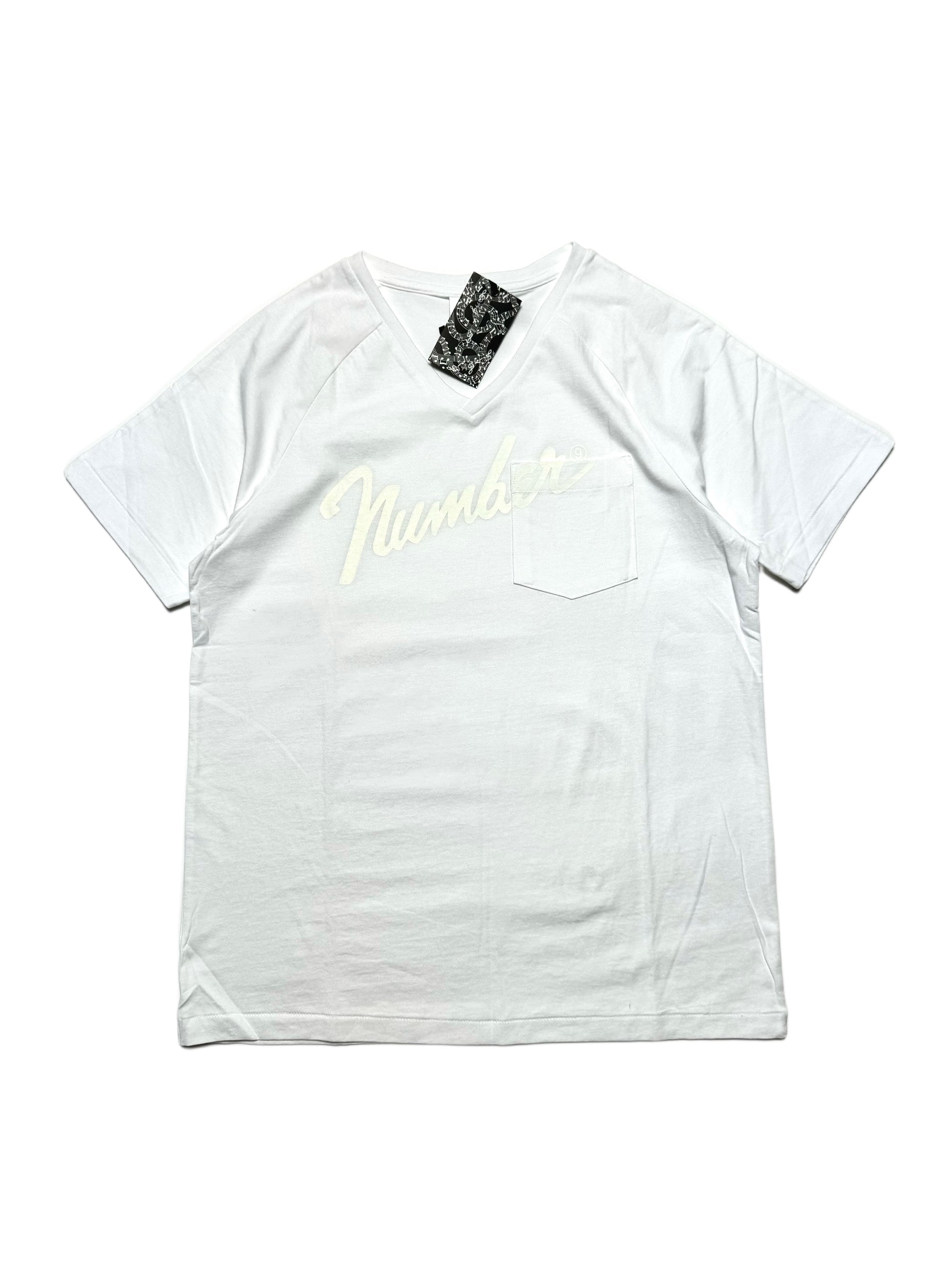 Number Nine Spellout White Tee