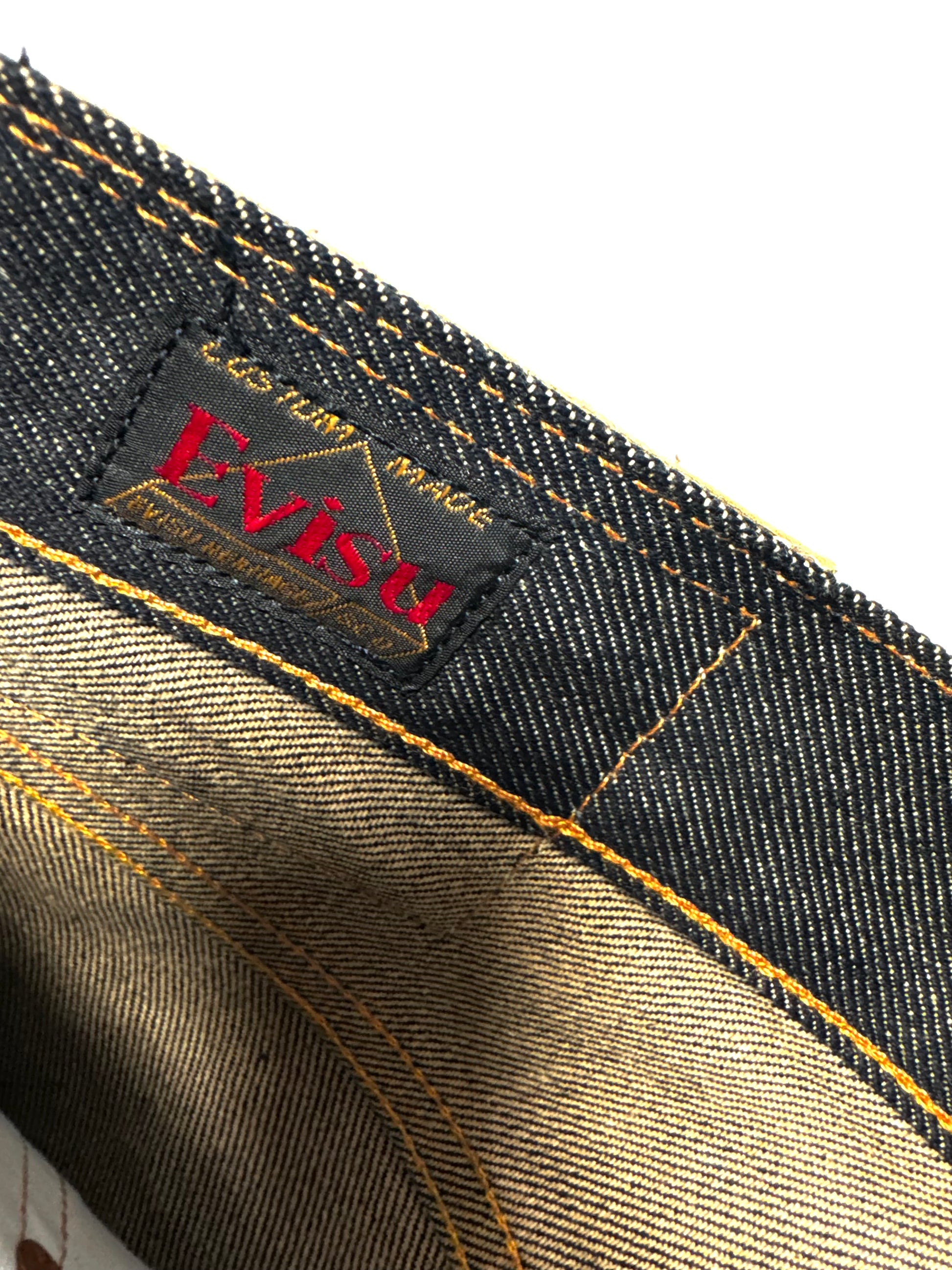 Evisu No.3 EYE Pocket Straight Raw Denim Jean