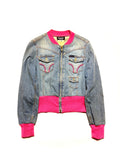 D&G Denim Pink Ribbed Trim 2003 Jacket