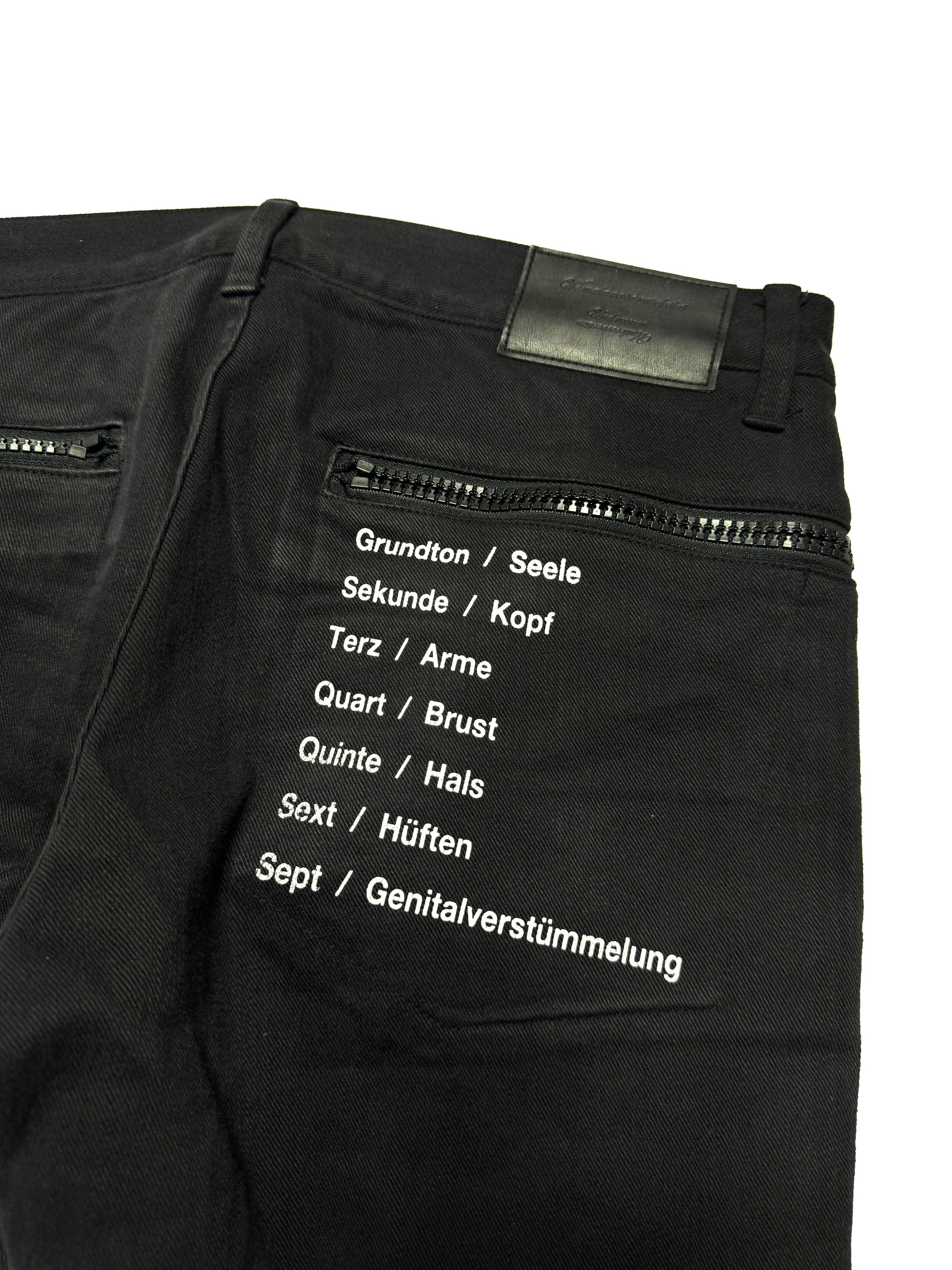 Undercover UCU4501-1 JUN TAKAHASHI  Black Jean