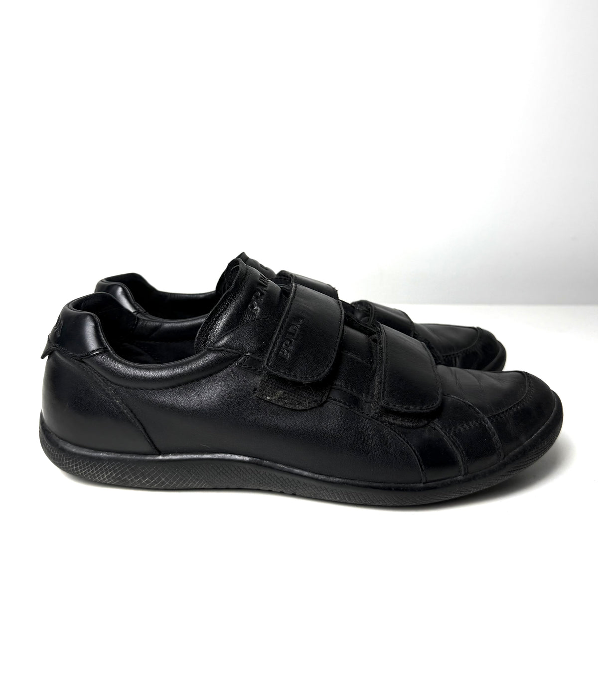 Prada Double Strap Leather Shoe