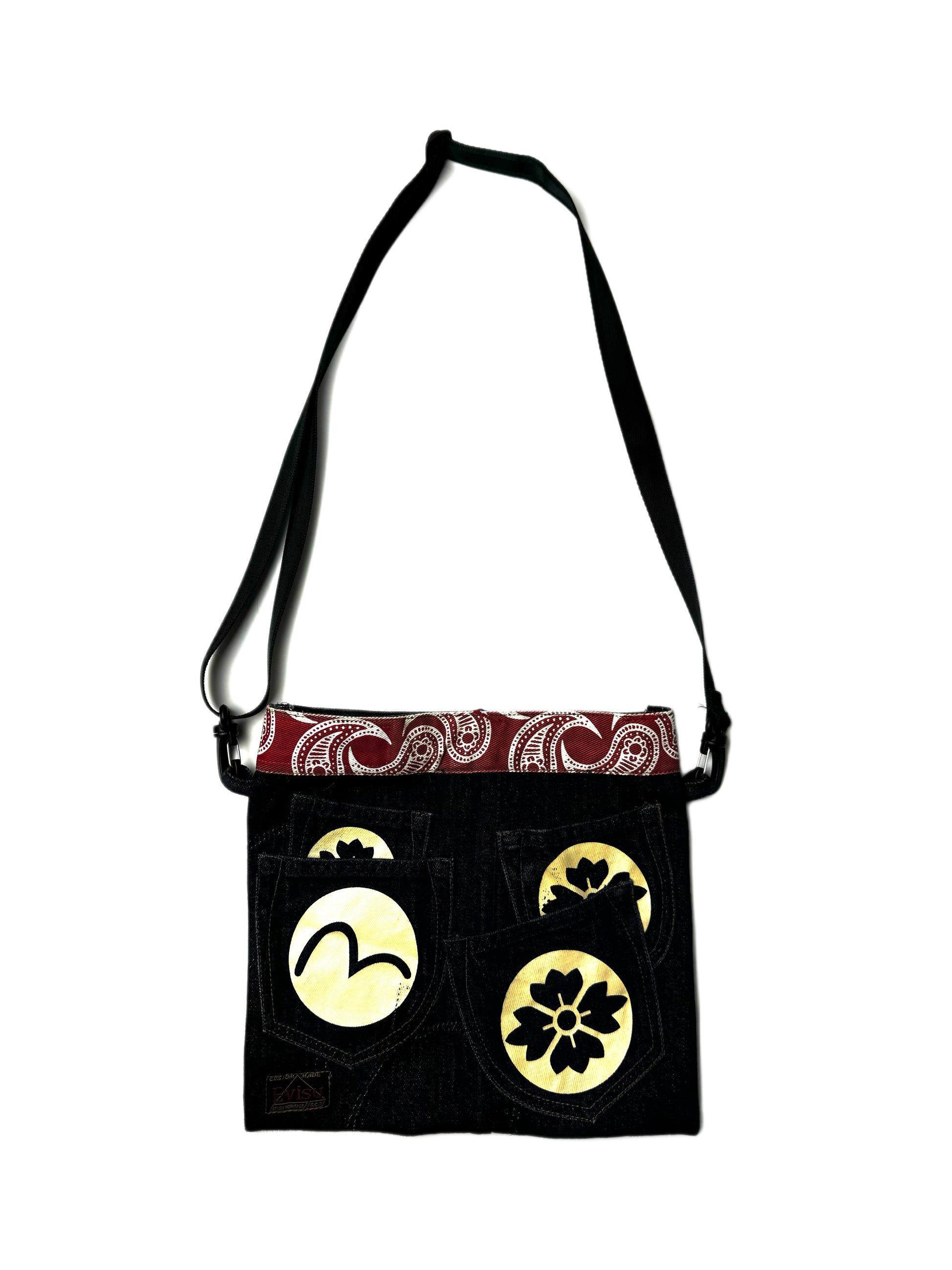 Evisu Remake Multi pocket Cross Bag