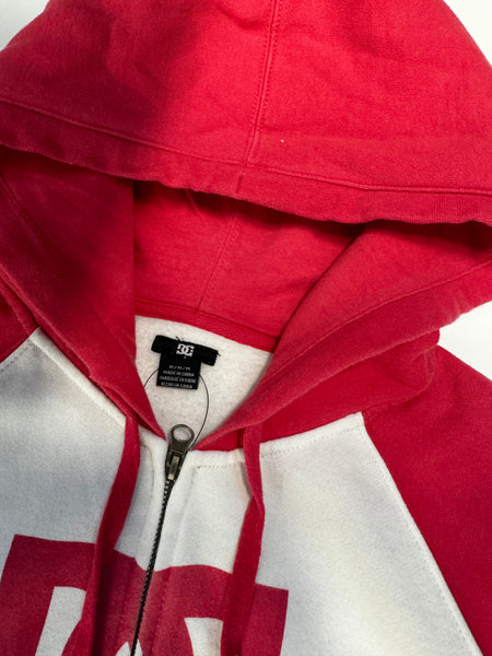 DC Pink White Zip Hoodie