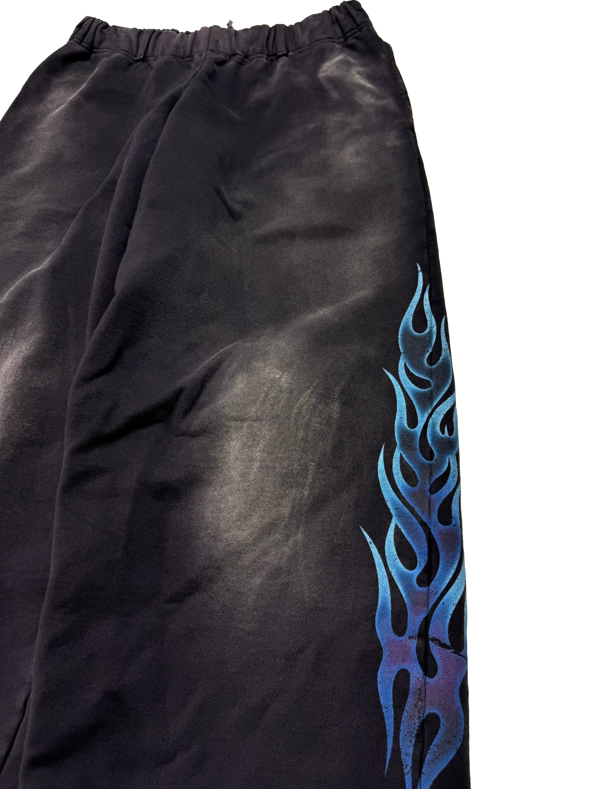 Kamiya Blue Flame Baggy Sweatpant
