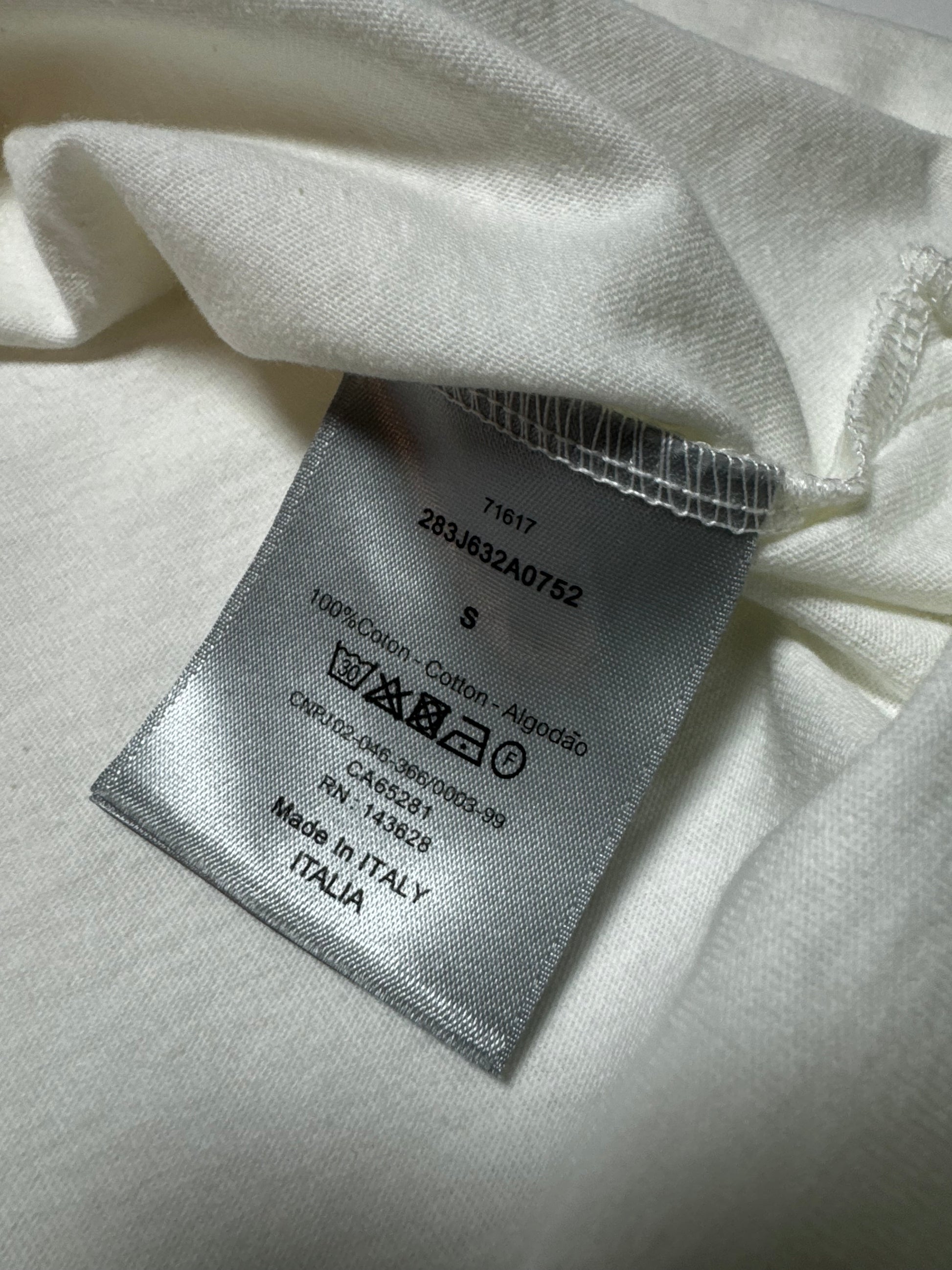 Dior x CACTUS JACK White Cream Tee