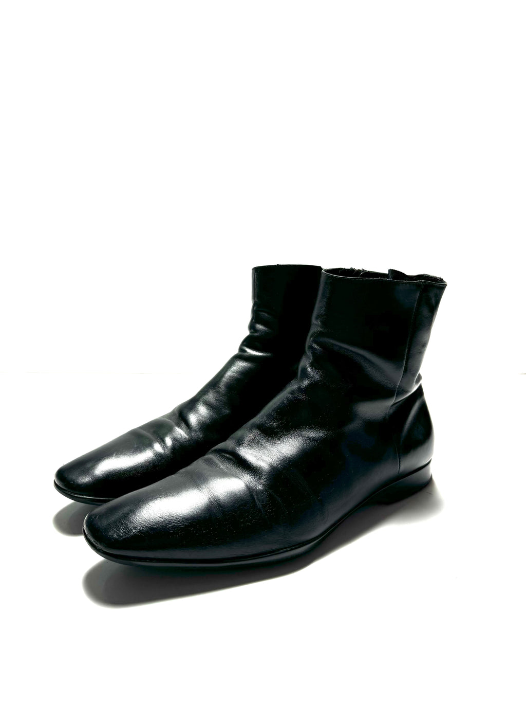 Prada Linea Rossa Black Leather Boot