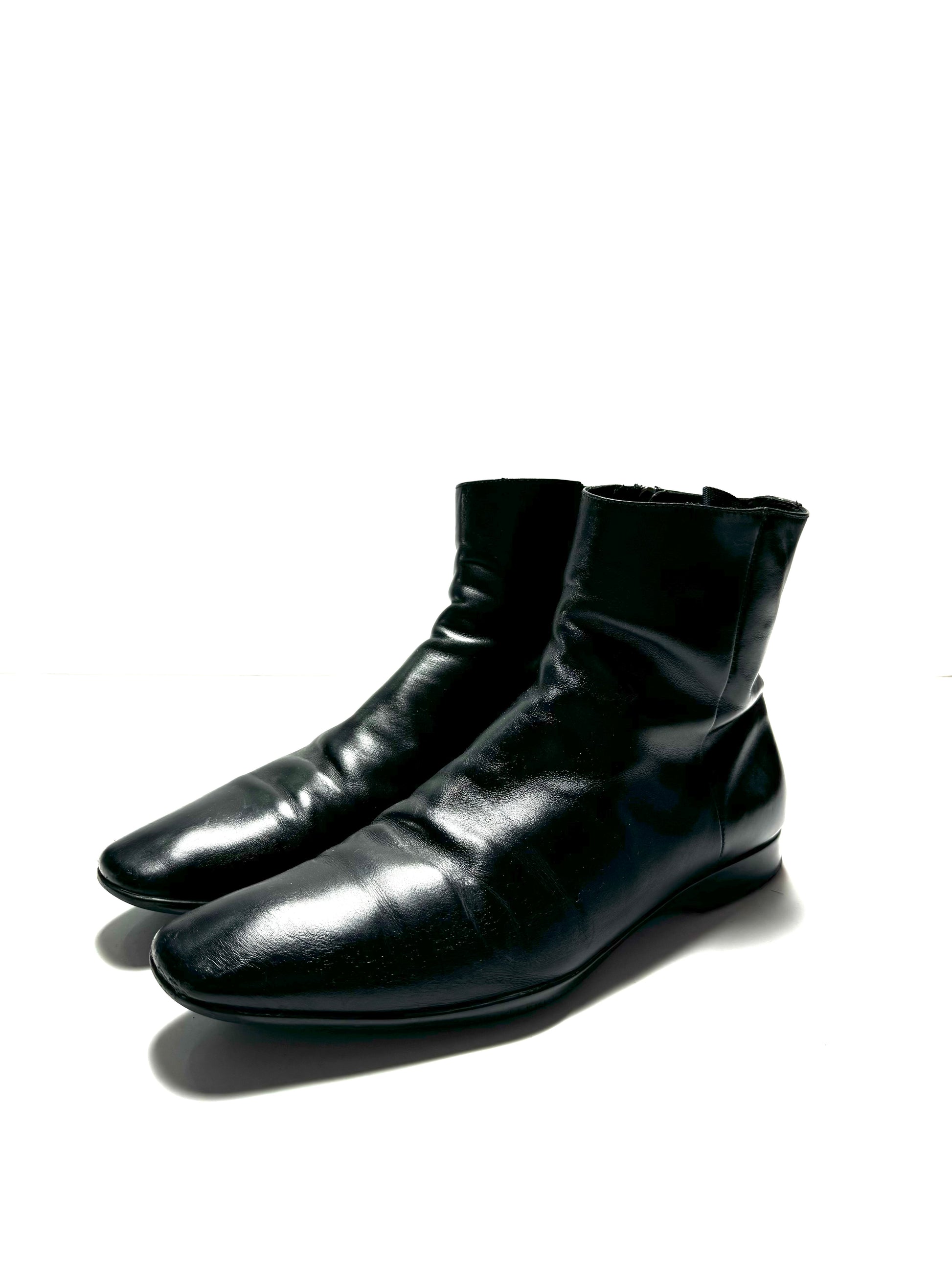 Prada Linea Rossa Black Leather Boot