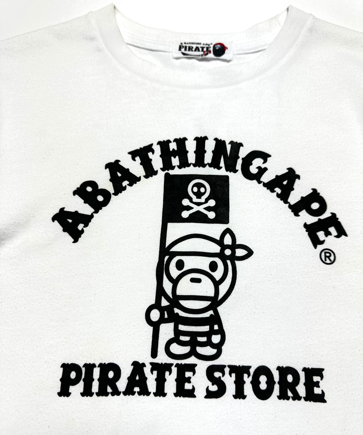 BAPE Milo Pirate White Tee