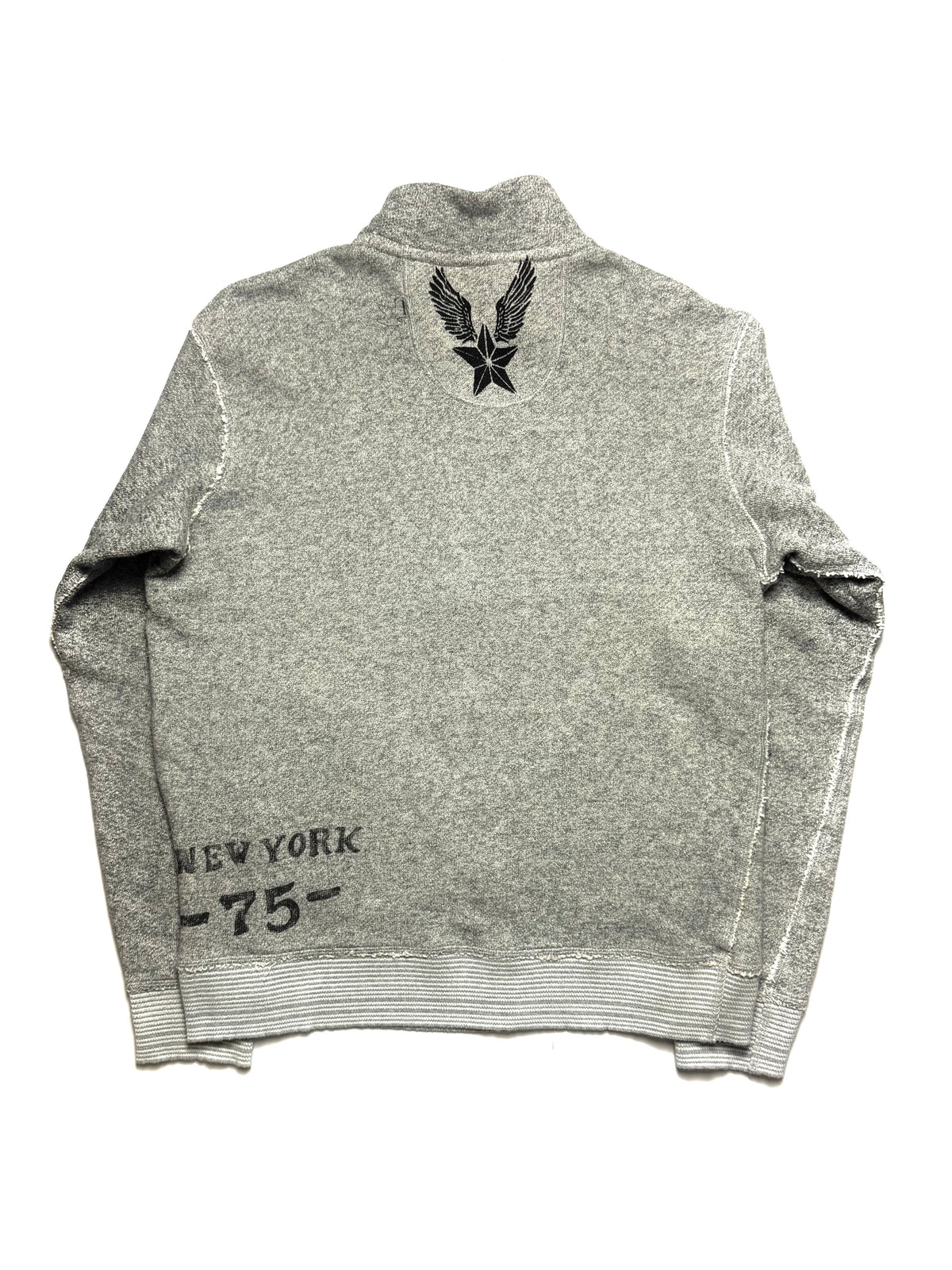 AVIREX Grey Zip Up Cardigan