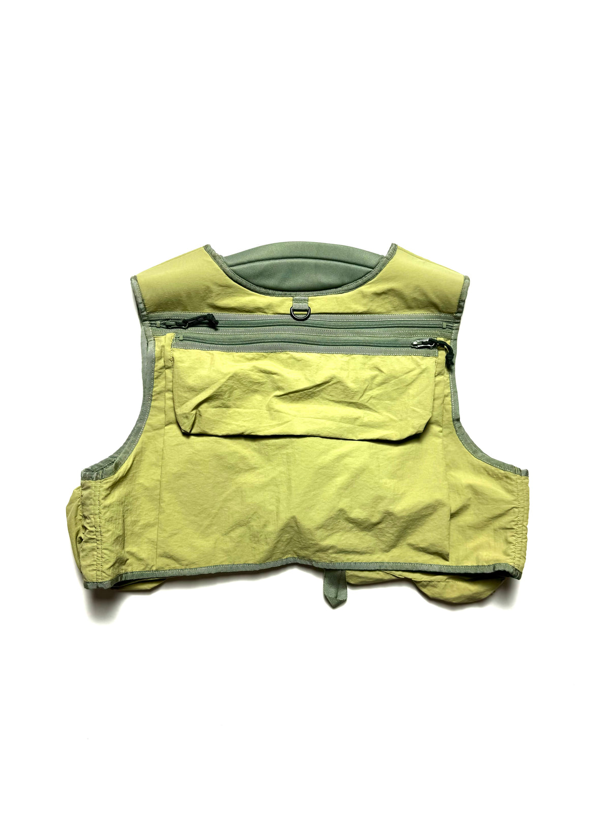 Patagonia Fishing Vest Beige Green Mesh Multi Pocket Outdoor