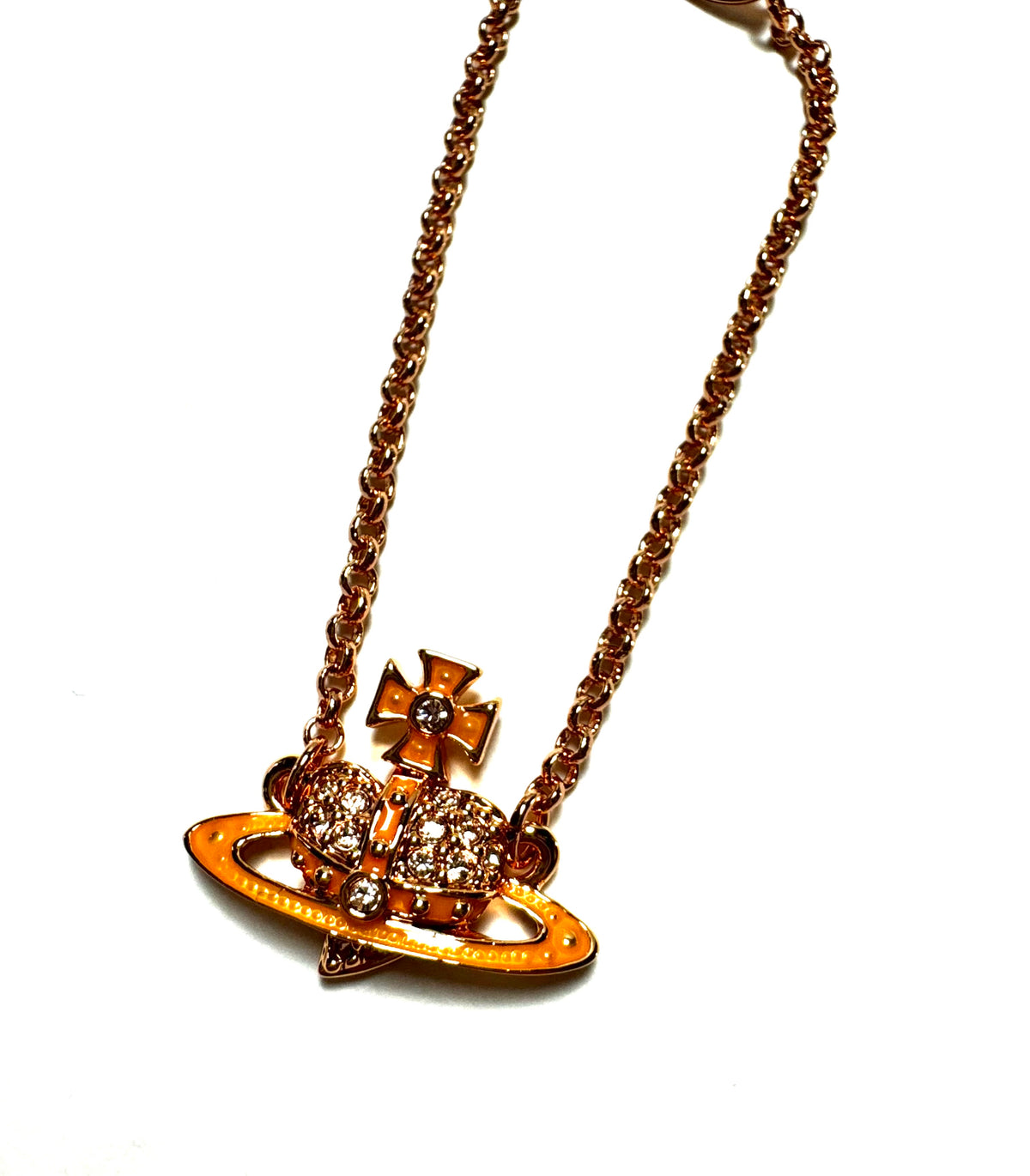 Vivienne Westwood Rose Gold Heart Bracelet