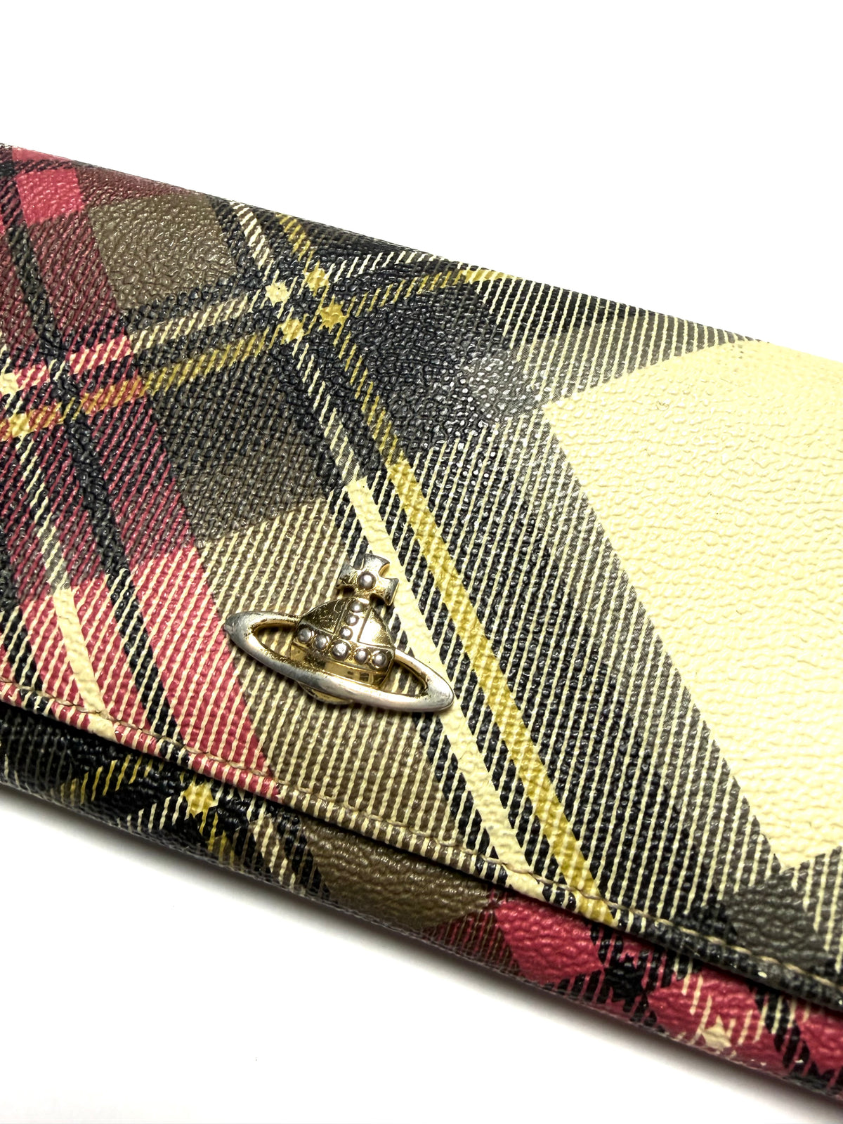 Vivienne Westwood Leather Plaid Wallet