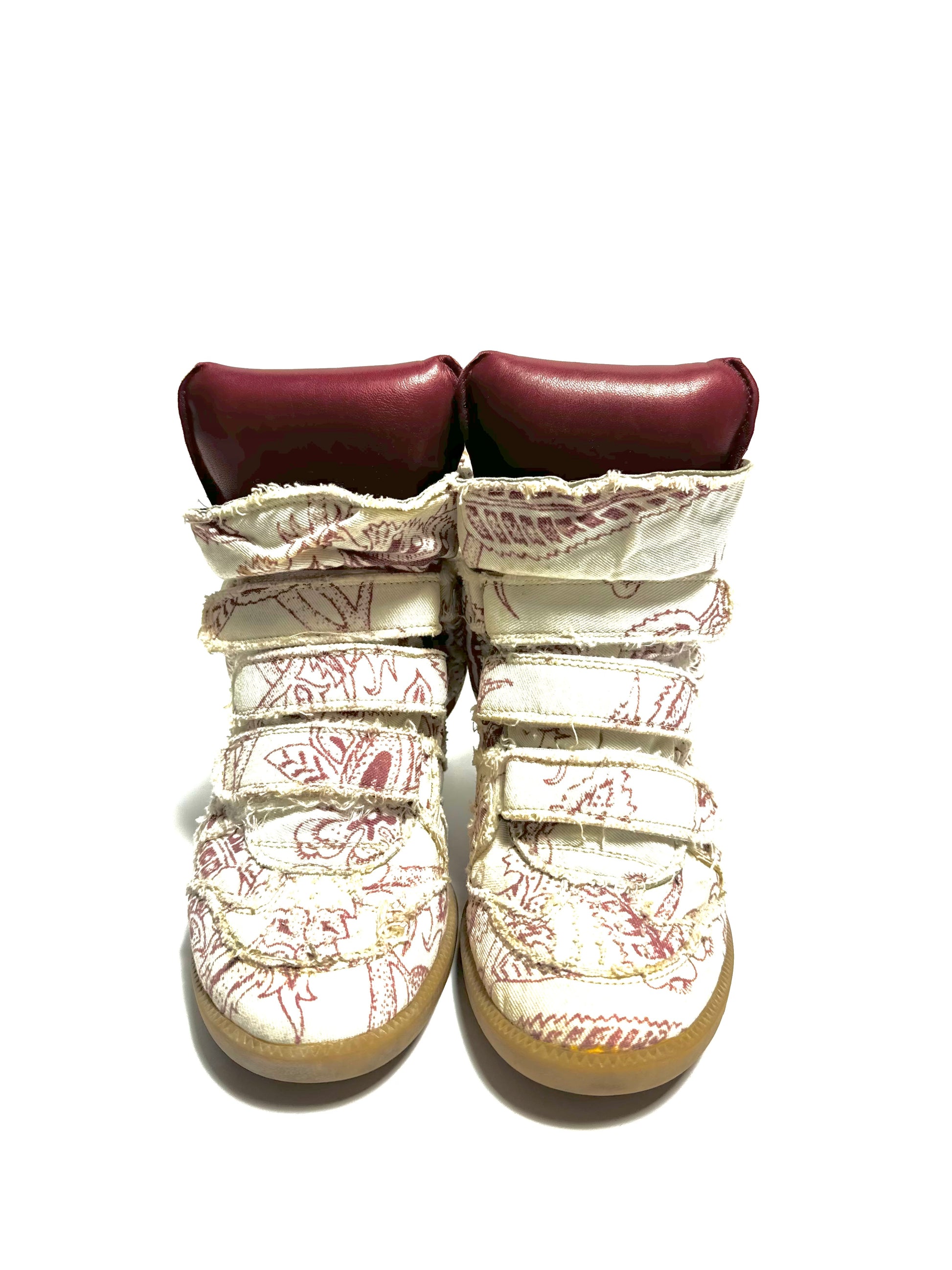 Isabel Marant Ecru Canaee Floral Print Shoe
