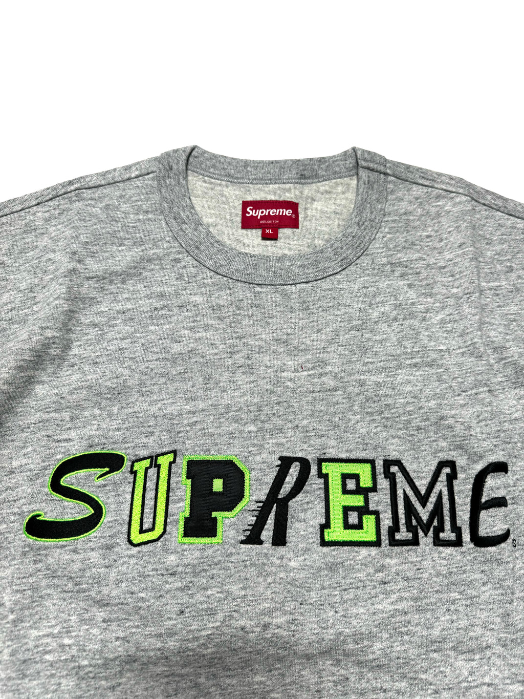 Supreme Grey Spell-out Tee