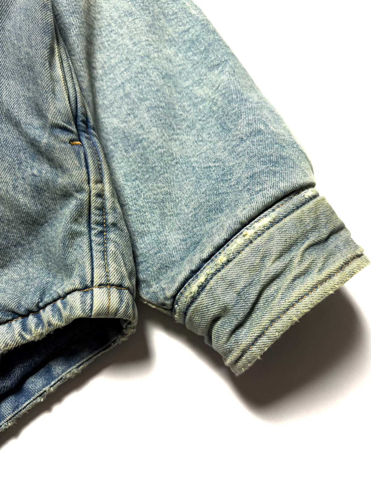 Balenciaga AW22 Japanese Indigo Padded Denim Shirt