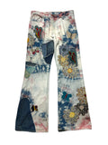 Kapital Papillon Dyed Patched Flared Jean