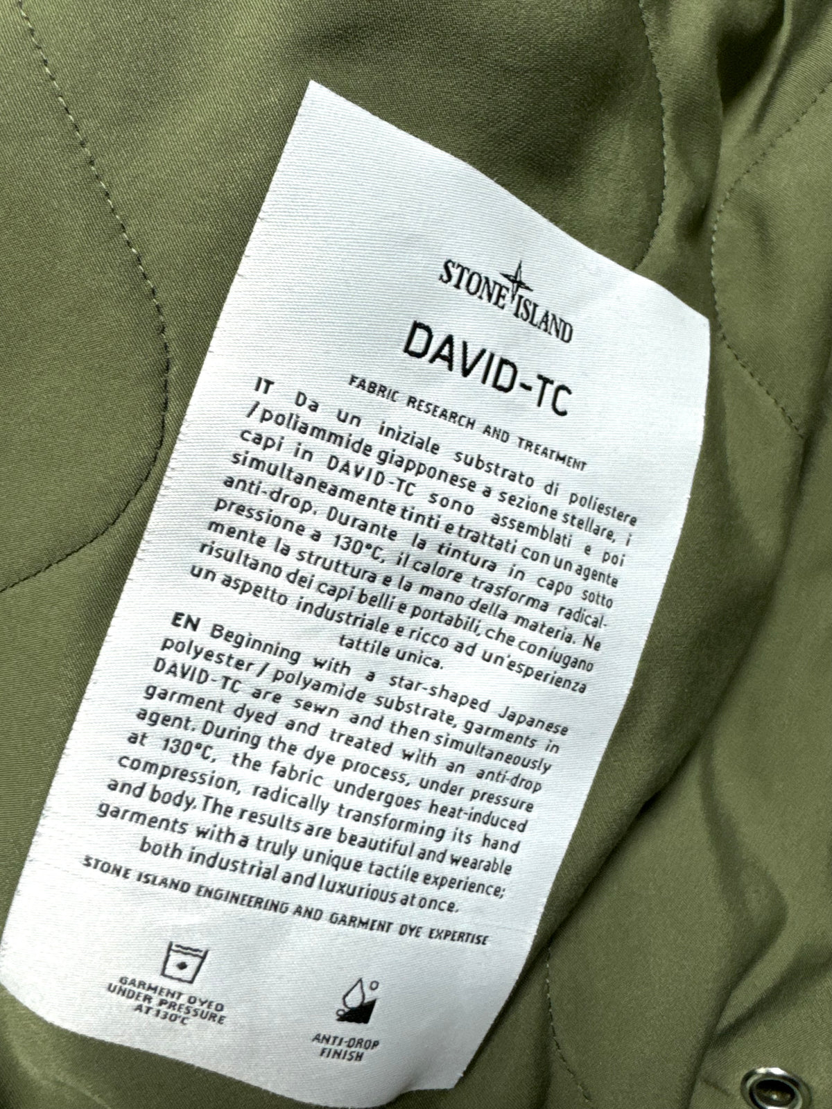 Stone Island David-TC Olive Green Jacket