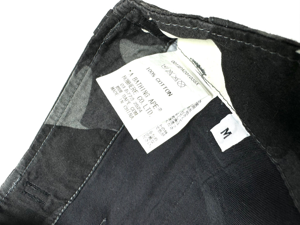 BAPE OG Black Camo Shorts