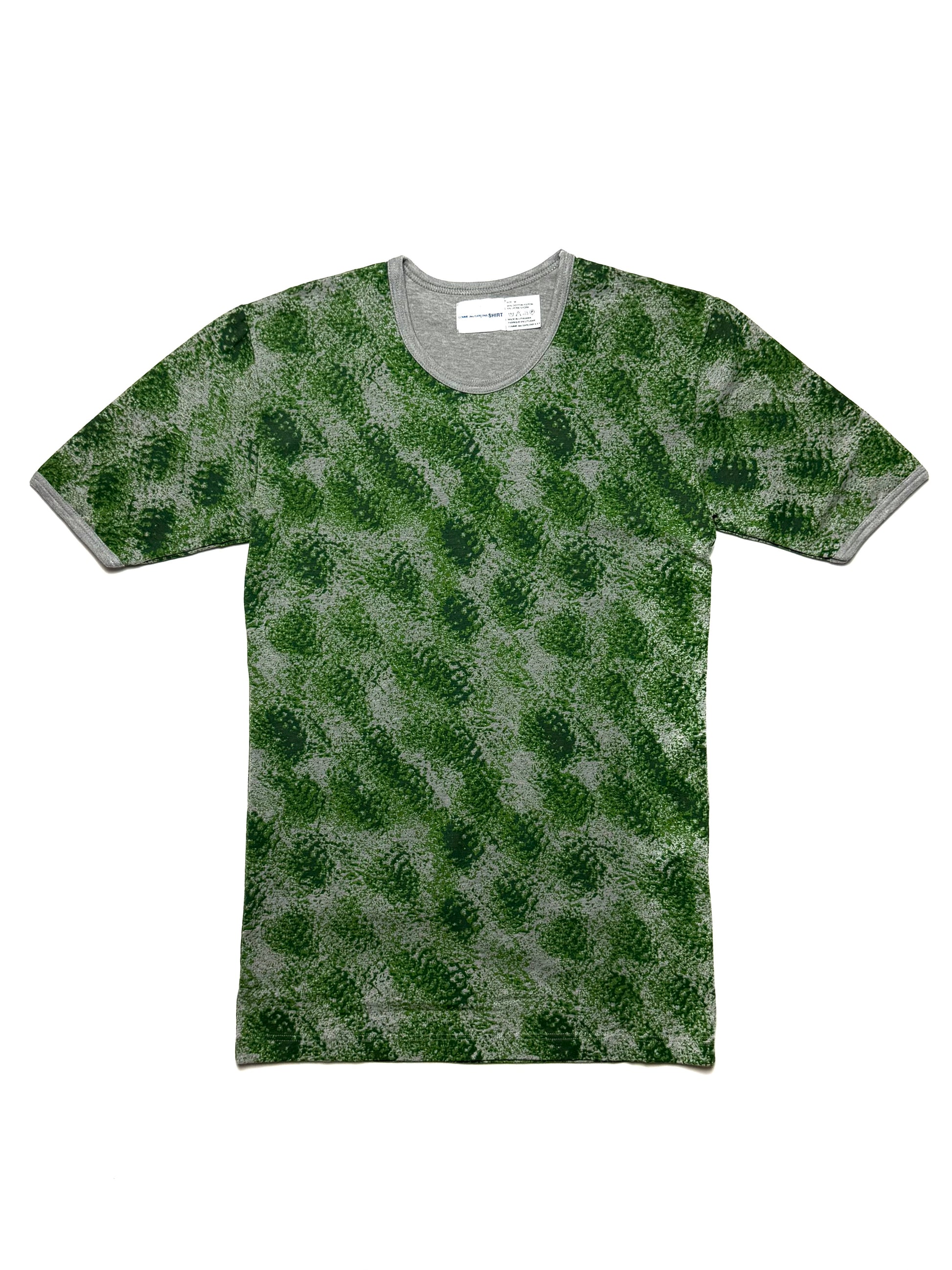 COMME DES GARCONS Shirt Polka Dot Moss Green Tee