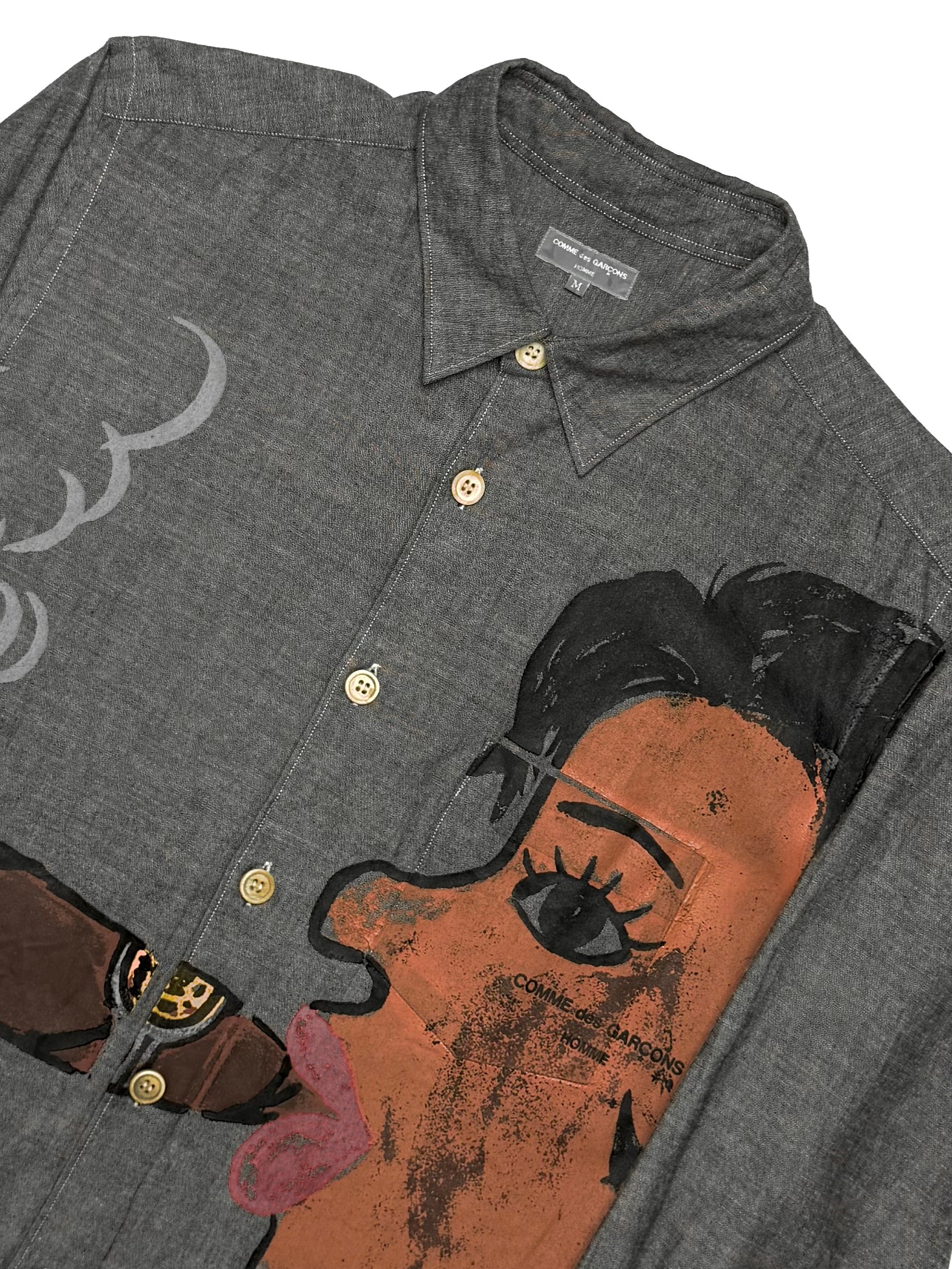 COMME DES GARCONS HOMME AD2002 CUBA Shirt Grey