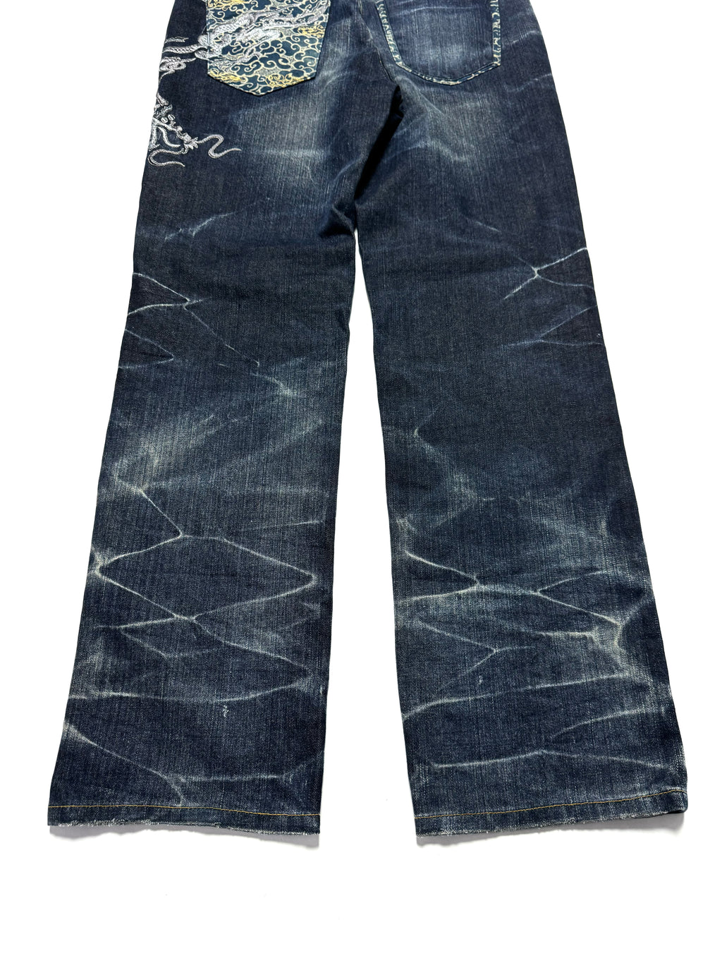 Big Train Y2K Japanese Washed Embroidery Denim Jean