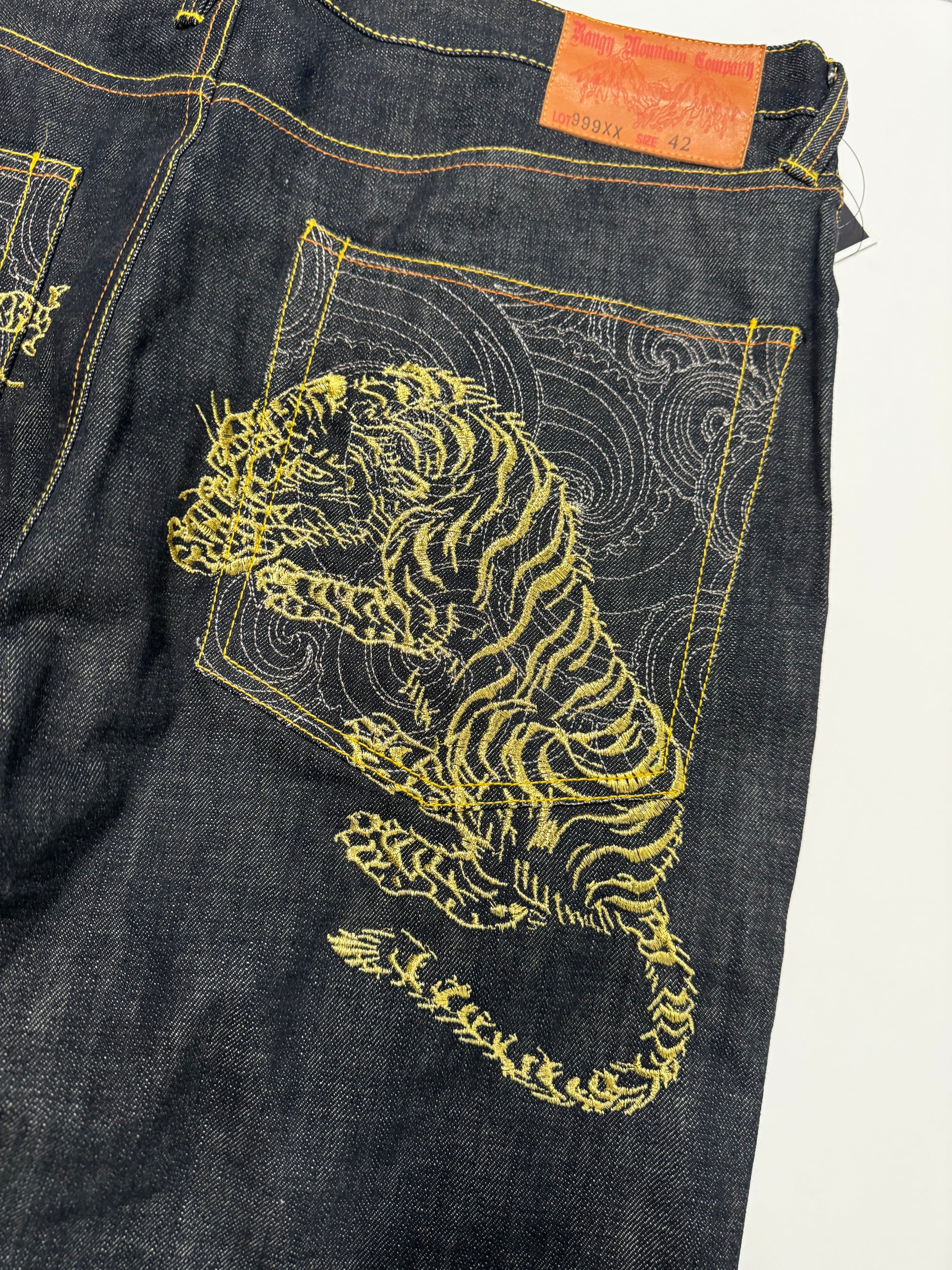 Rangy Mountain Company Dragon Tiger Raw Denim Jean