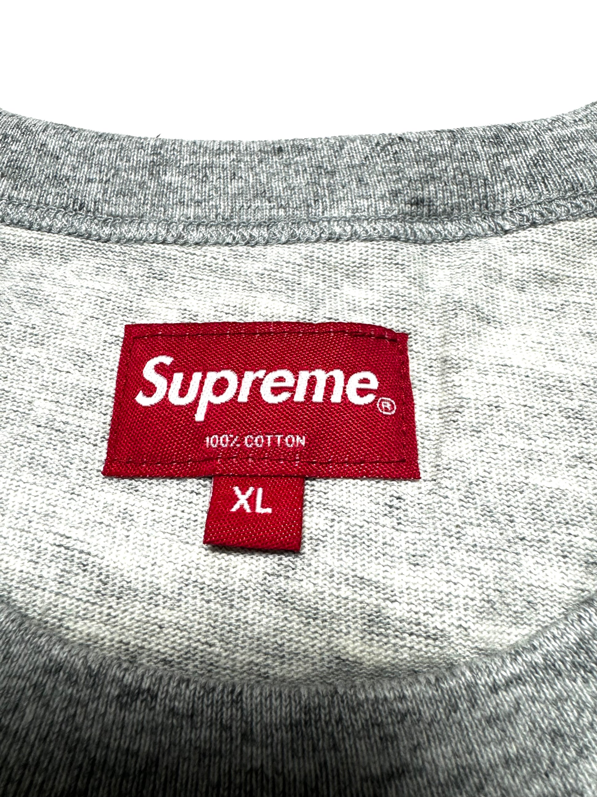 Supreme Grey Spell-out Tee