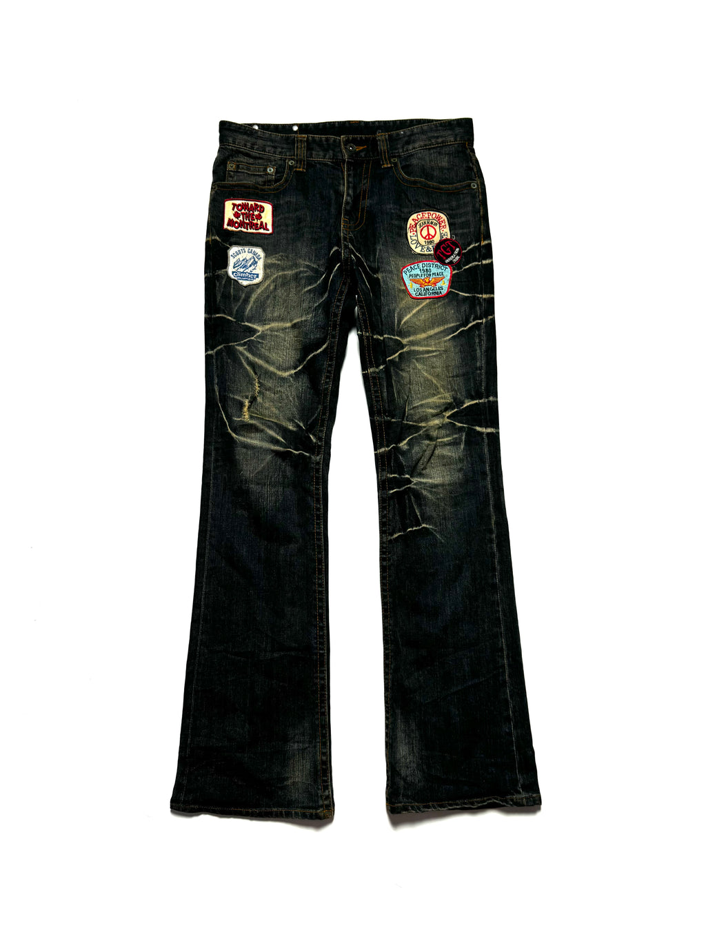 Semantic Design Acid Washed Patch Jean 2000s